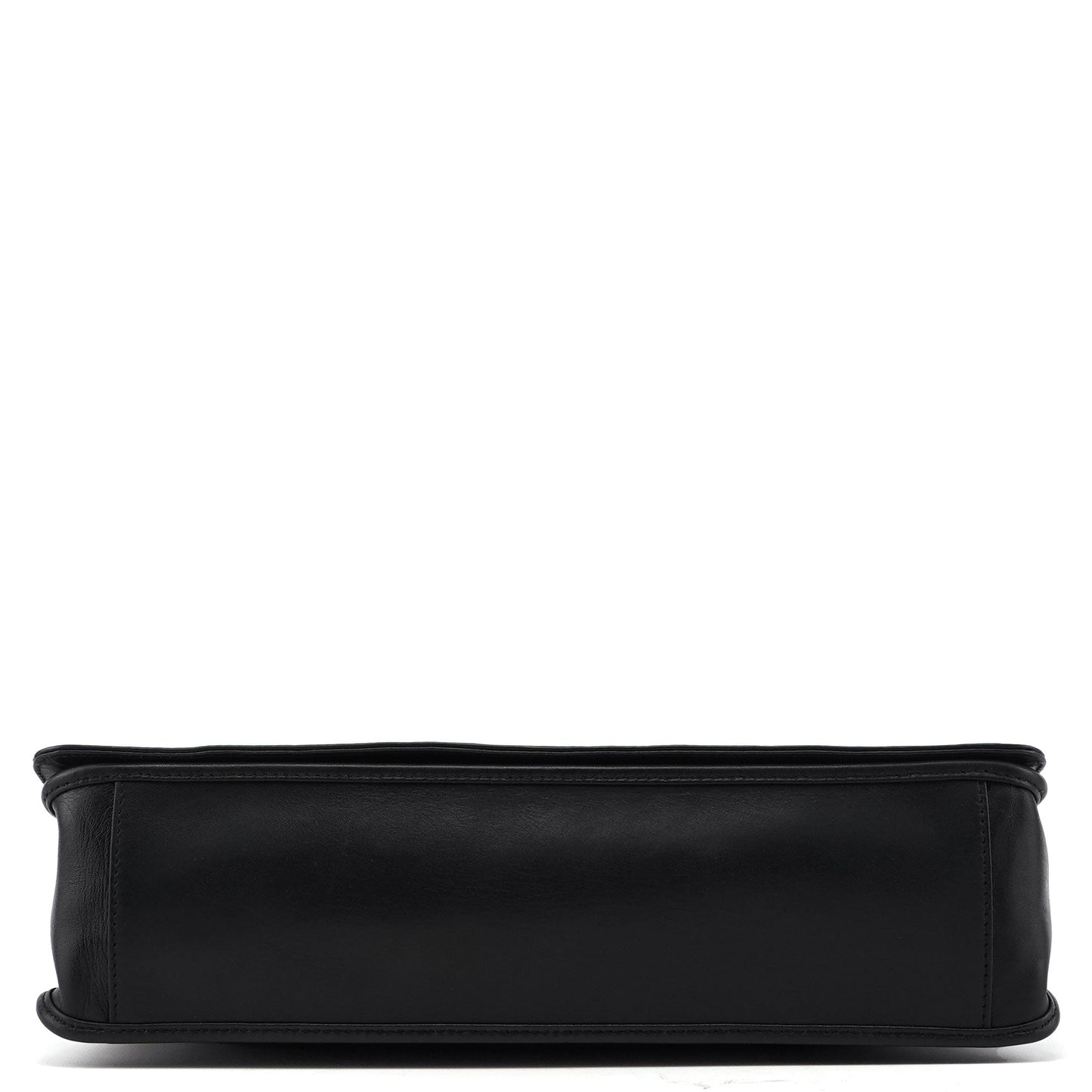 Black Calfskin Shoulder Bag