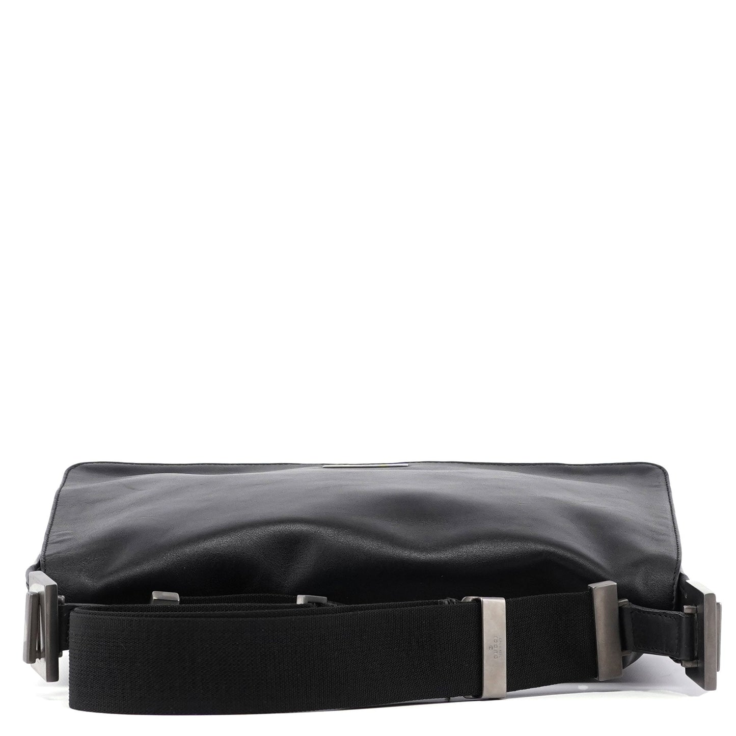 Black Calfskin Shoulder Bag