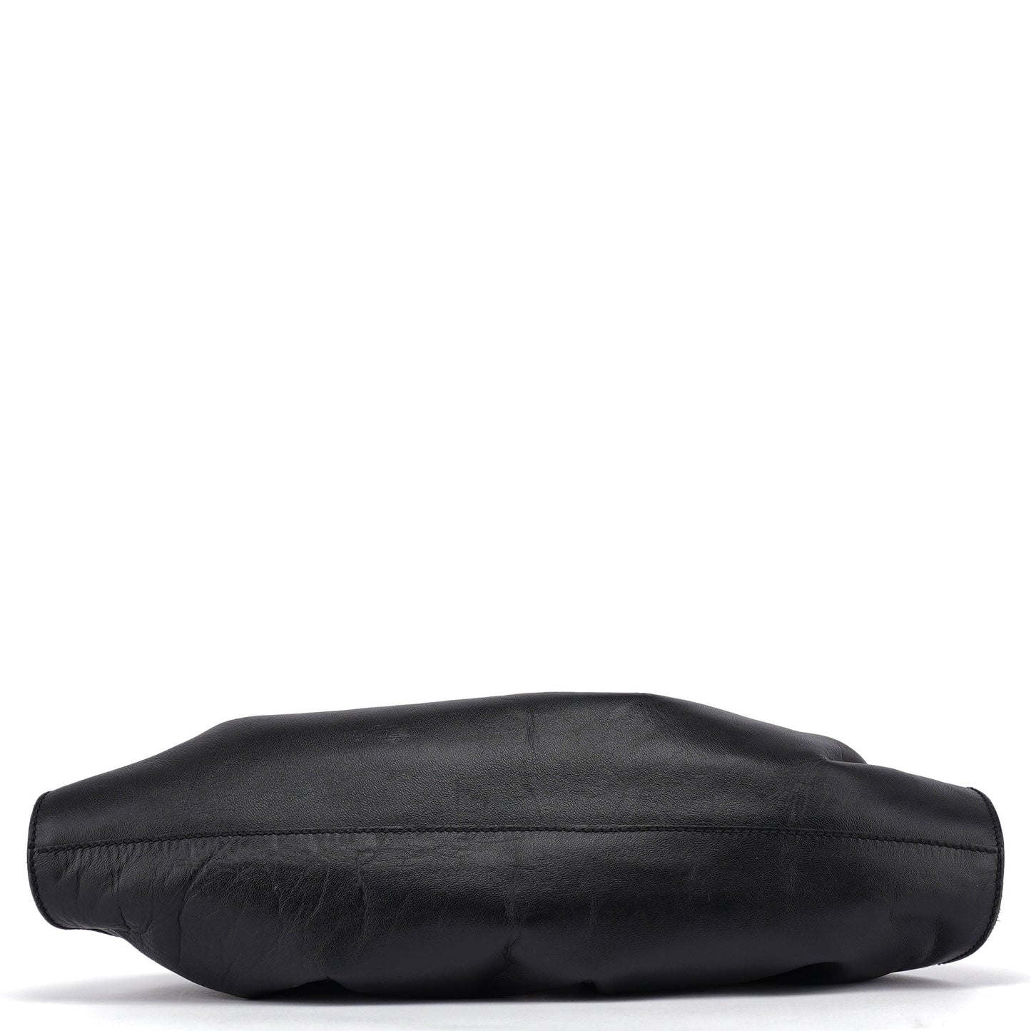 Black Calfskin Shoulder Bag