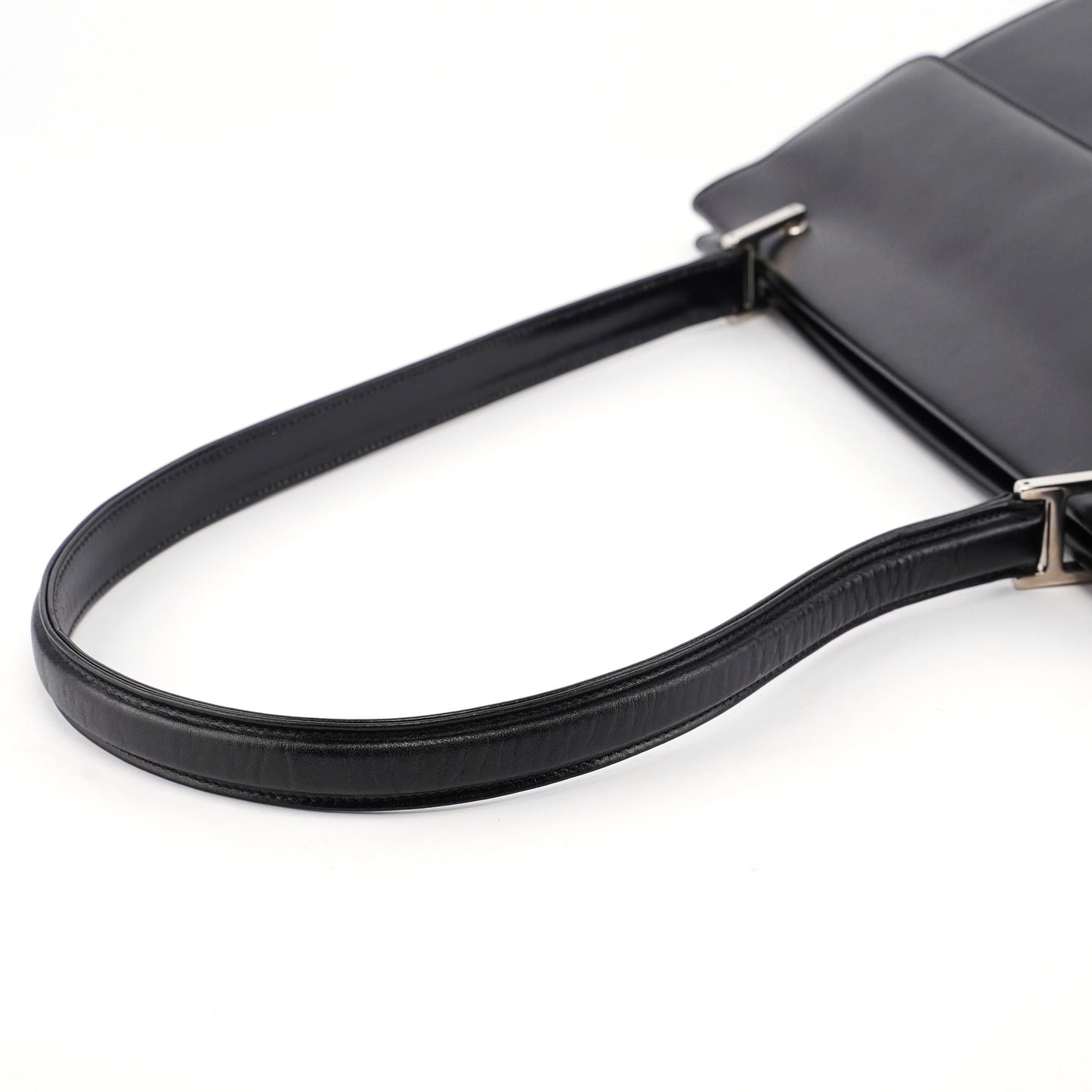Black Calfskin Square G Shoulder Bag