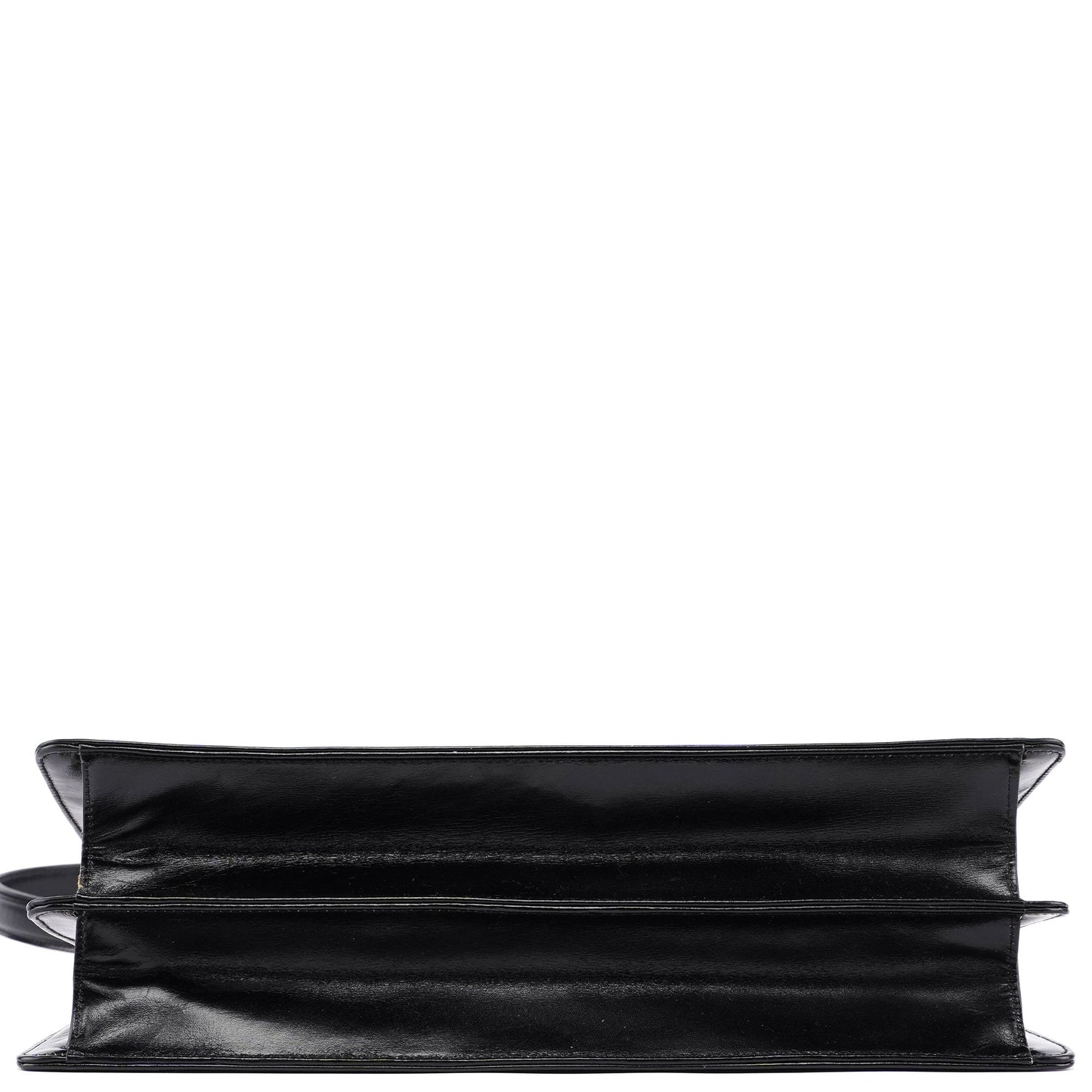 Black Calfskin Square G Shoulder Bag