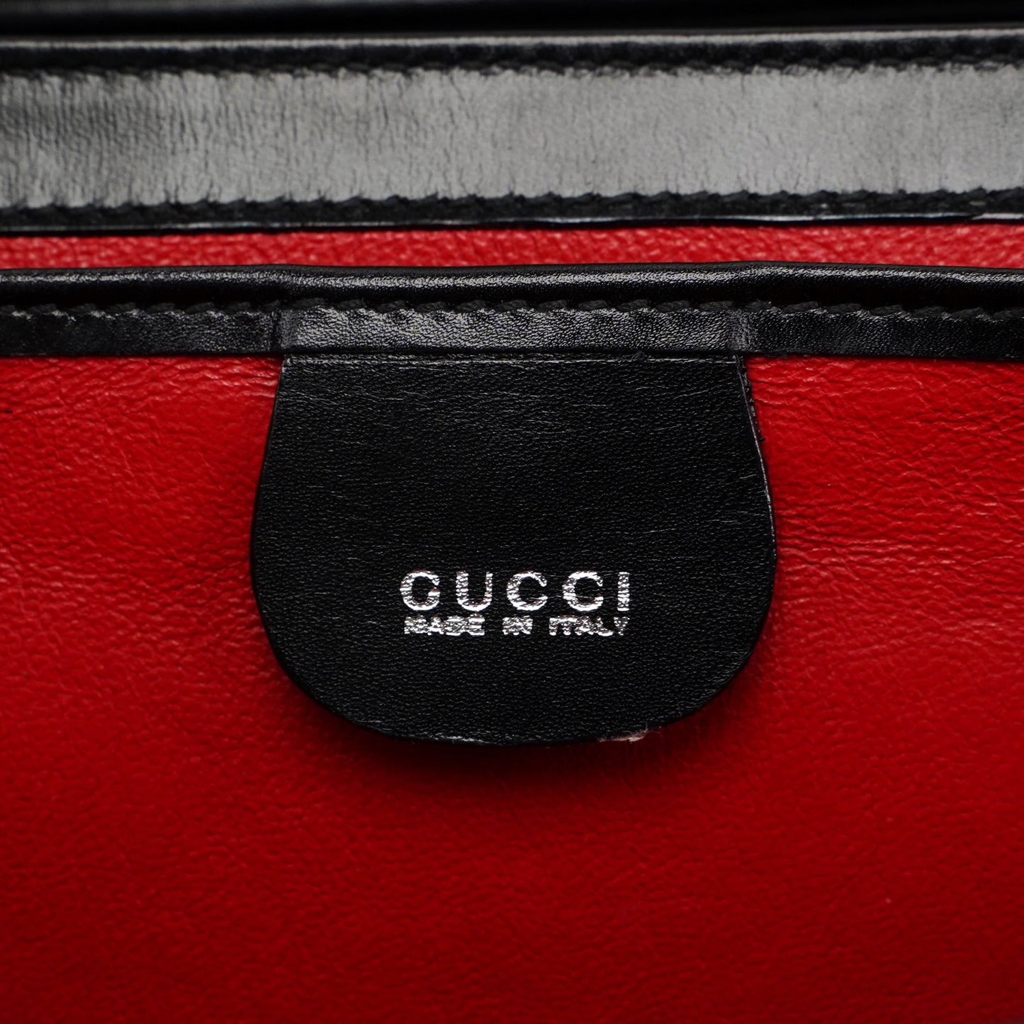 Black Calfskin Square G Shoulder Bag