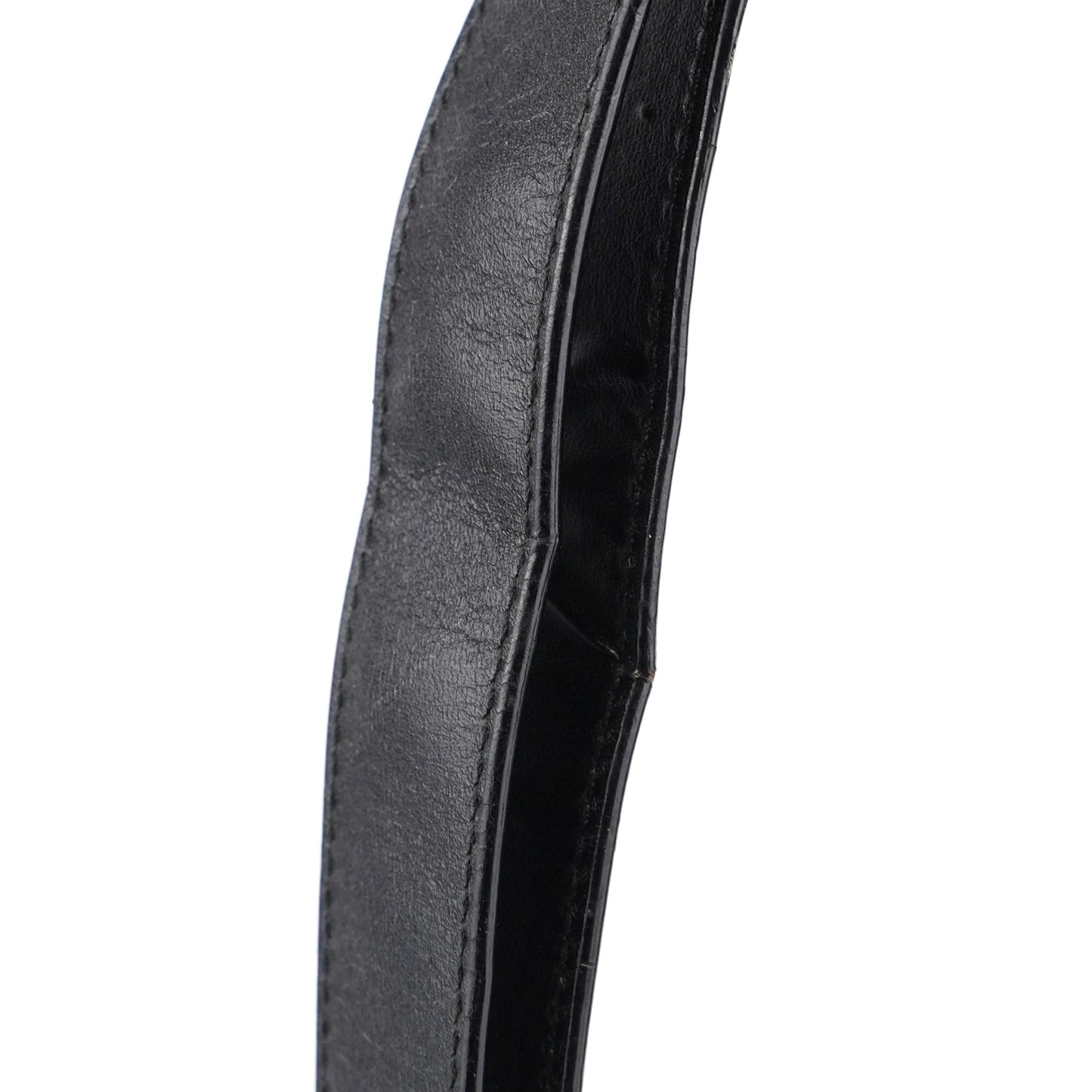 Black Calfskin Square G Shoulder Bag