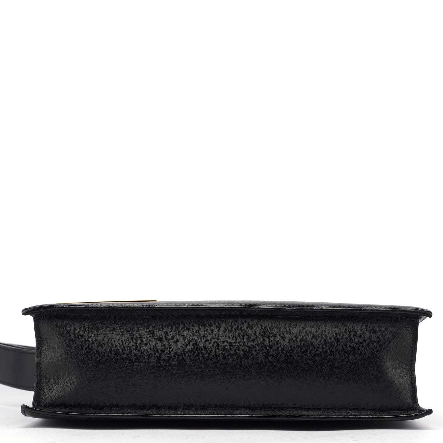 Black Calfskin Square G Shoulder Bag