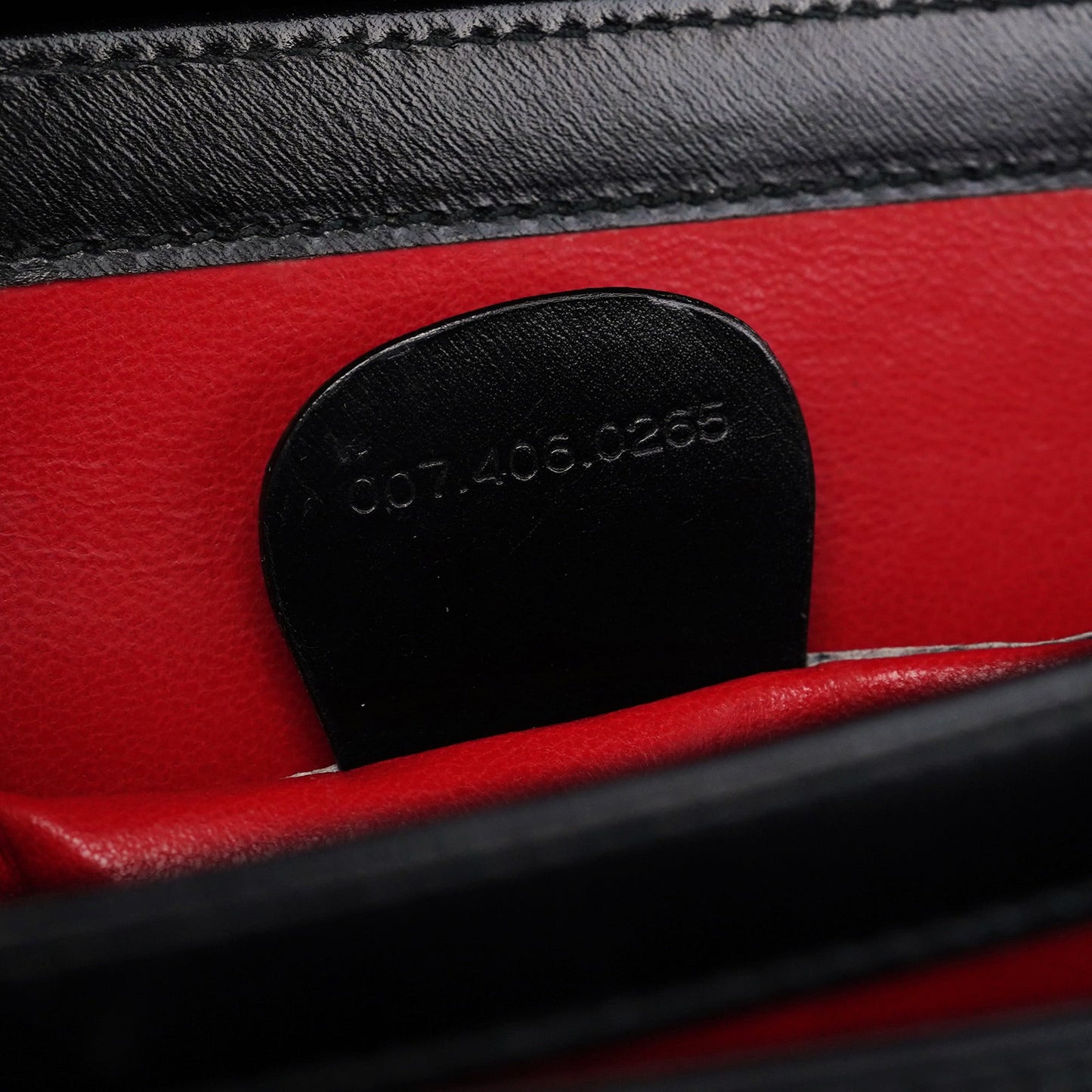 Black Calfskin Square G Shoulder Bag