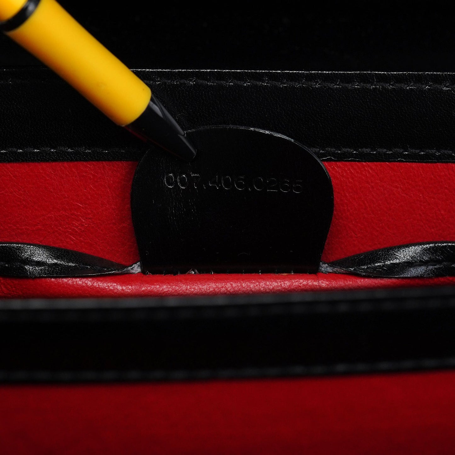 Black Calfskin Square G Shoulder Bag