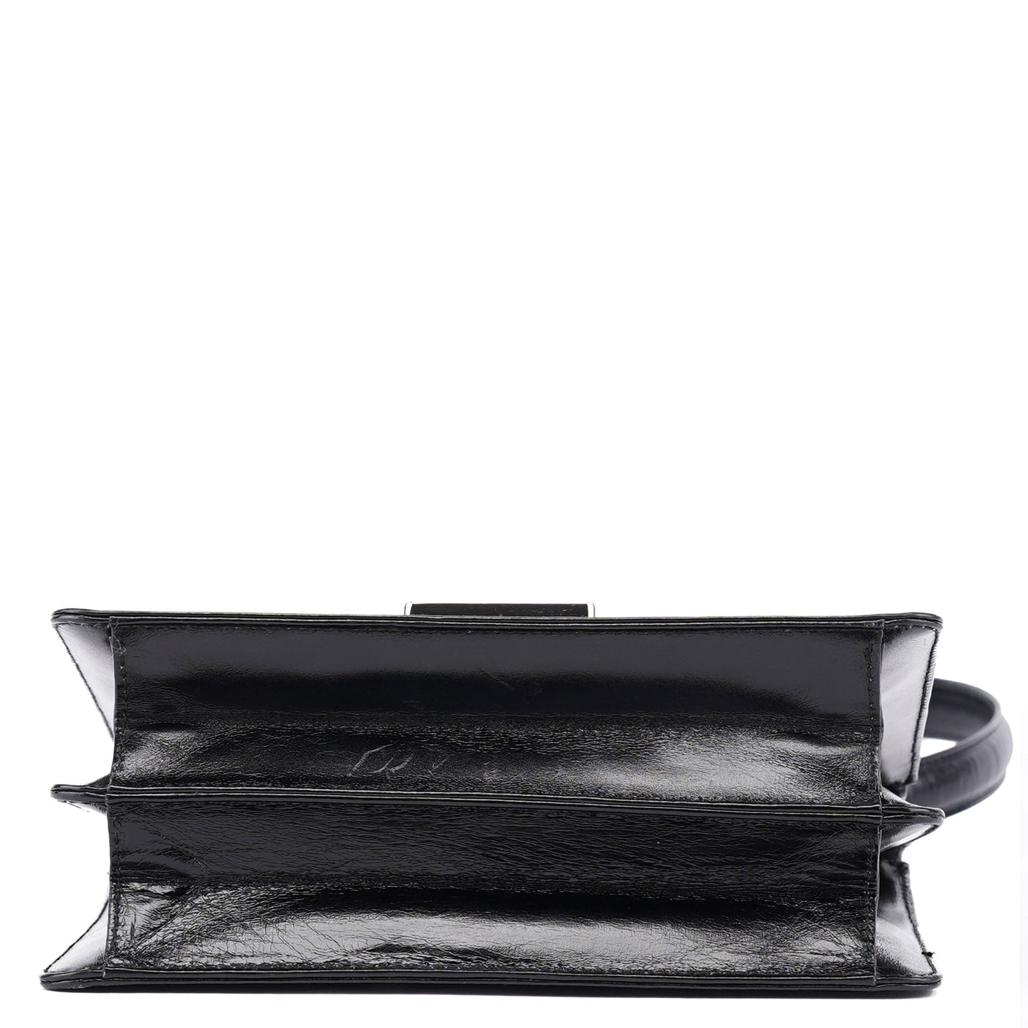 Black Calfskin Square G Shoulder Bag