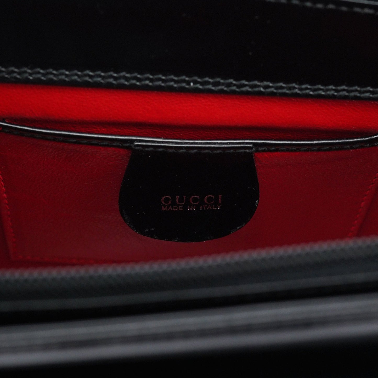 Black Calfskin Square G Tote Bag