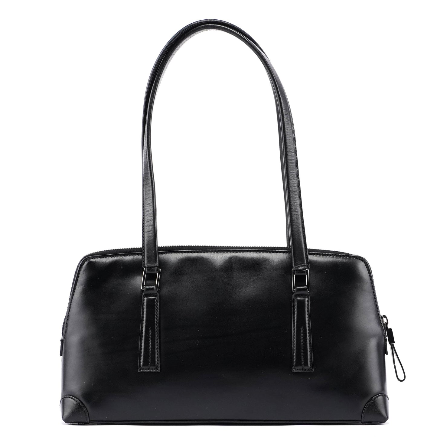 Black Calfskin Stud Tote Bag