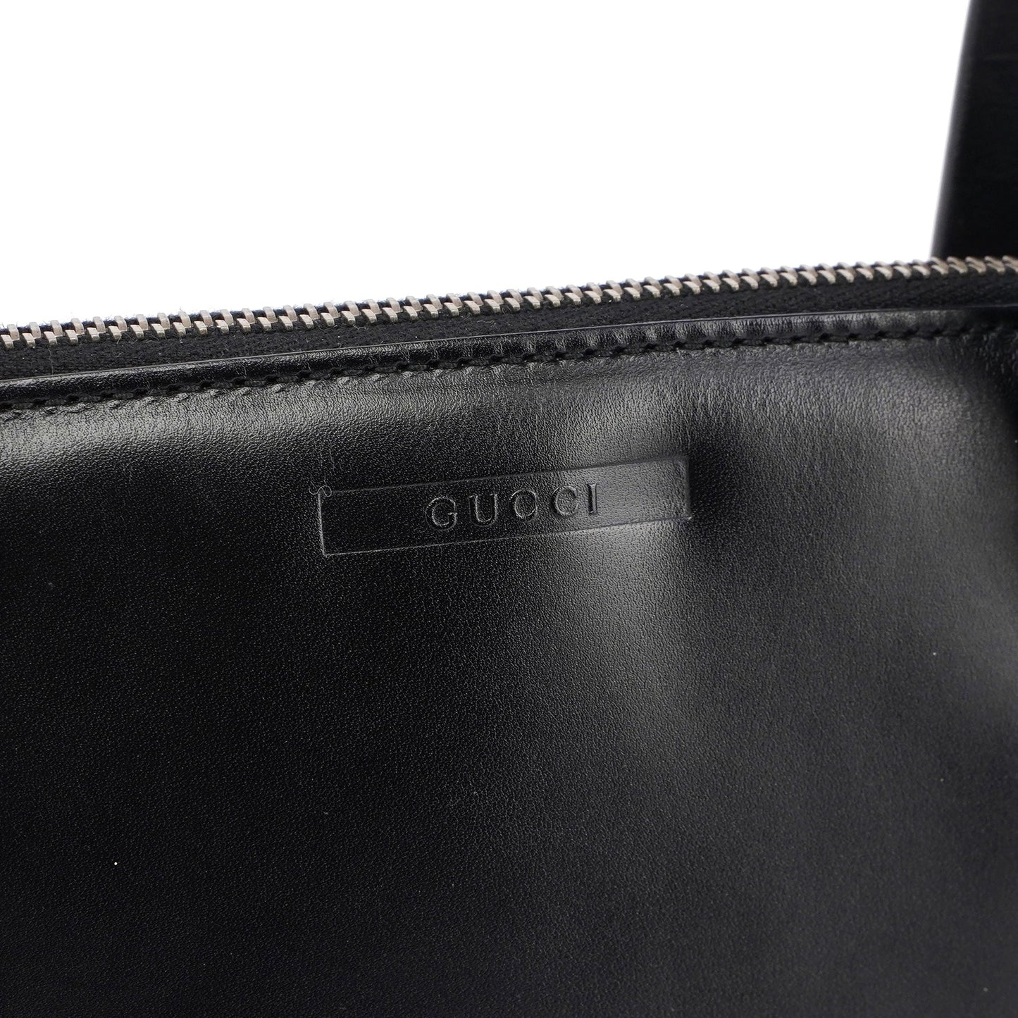 Black Calfskin Stud Tote Bag