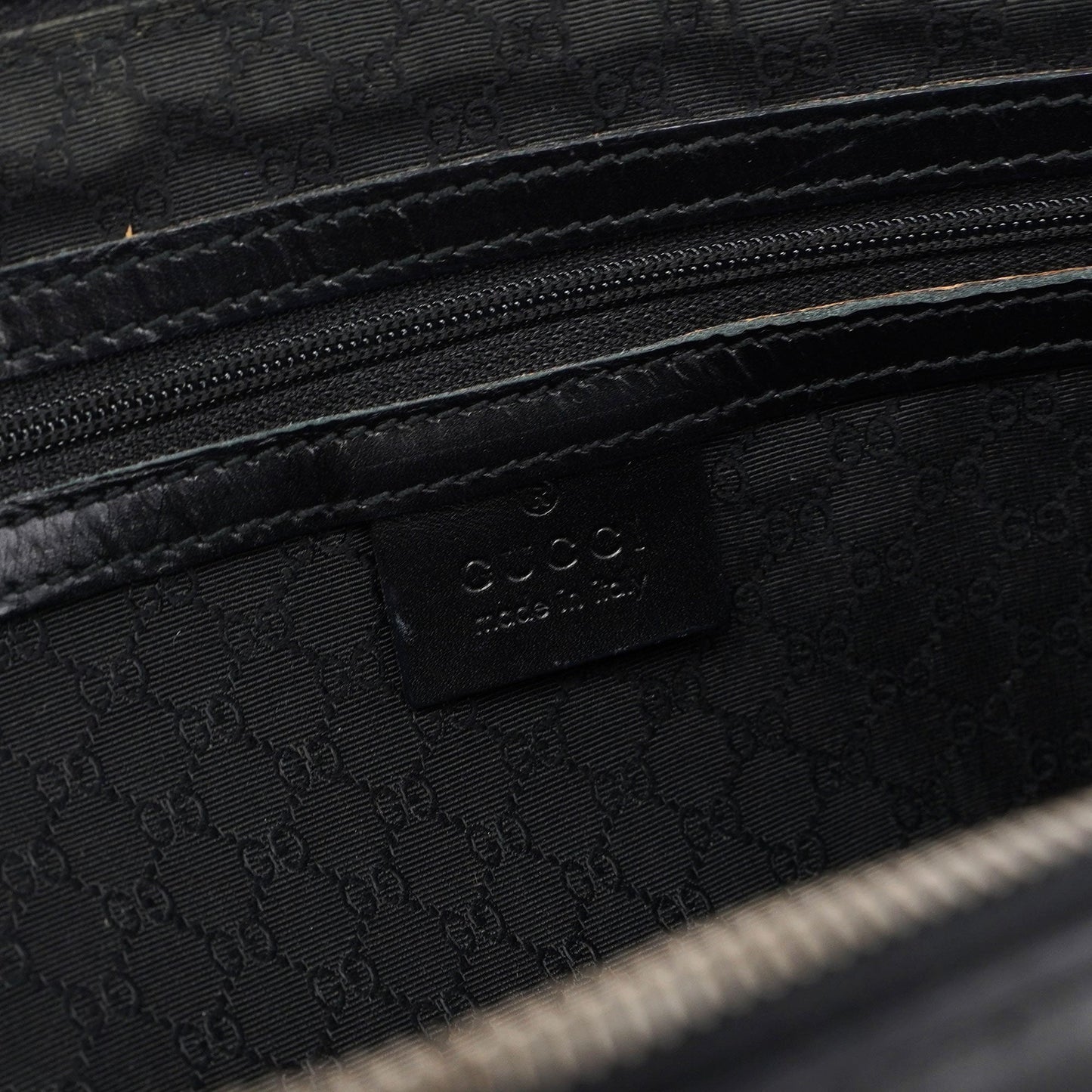 Black Calfskin Stud Tote Bag