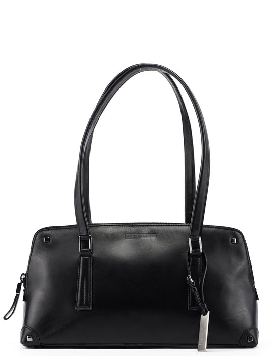 Black Calfskin Studs Tote