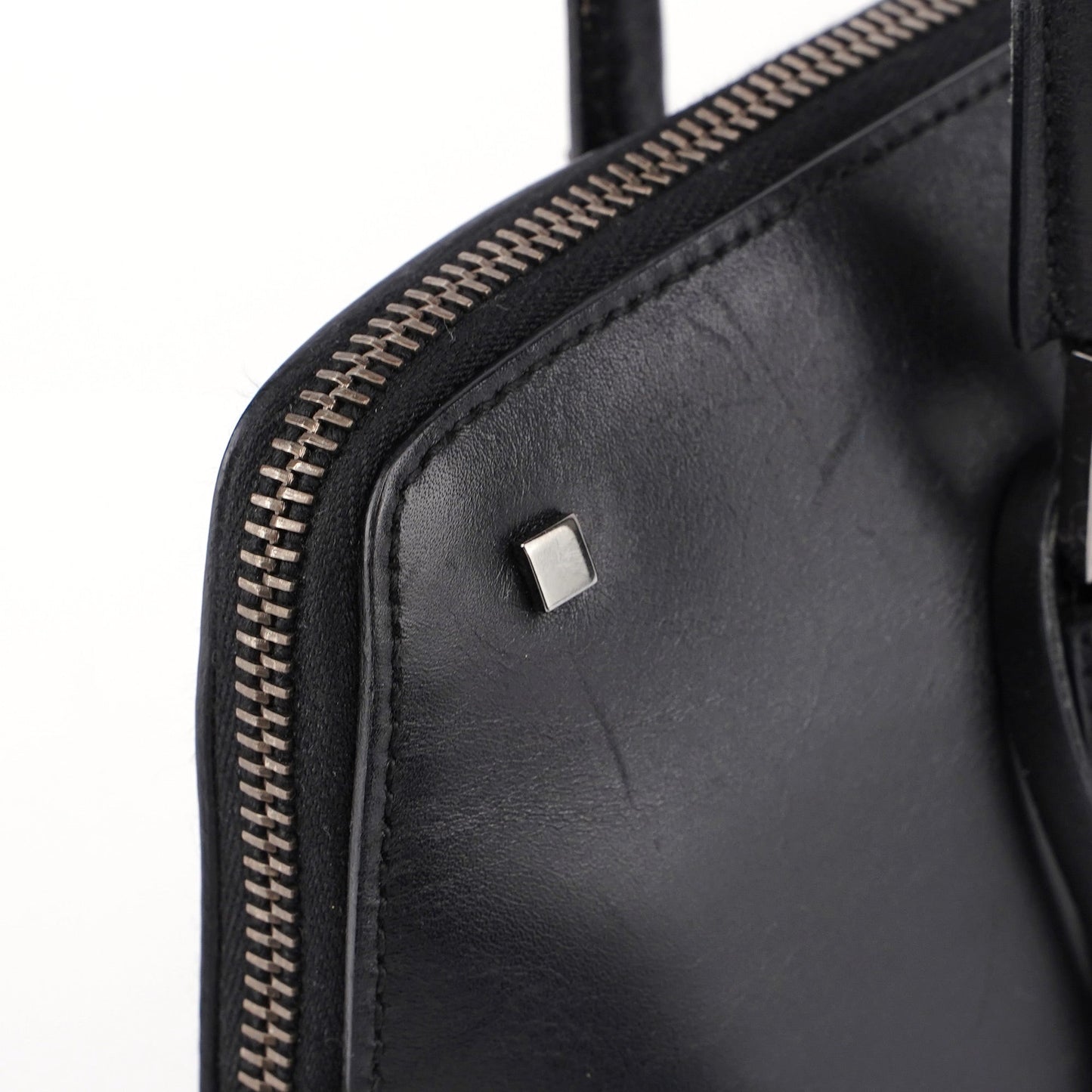 Black Calfskin Studs Tote
