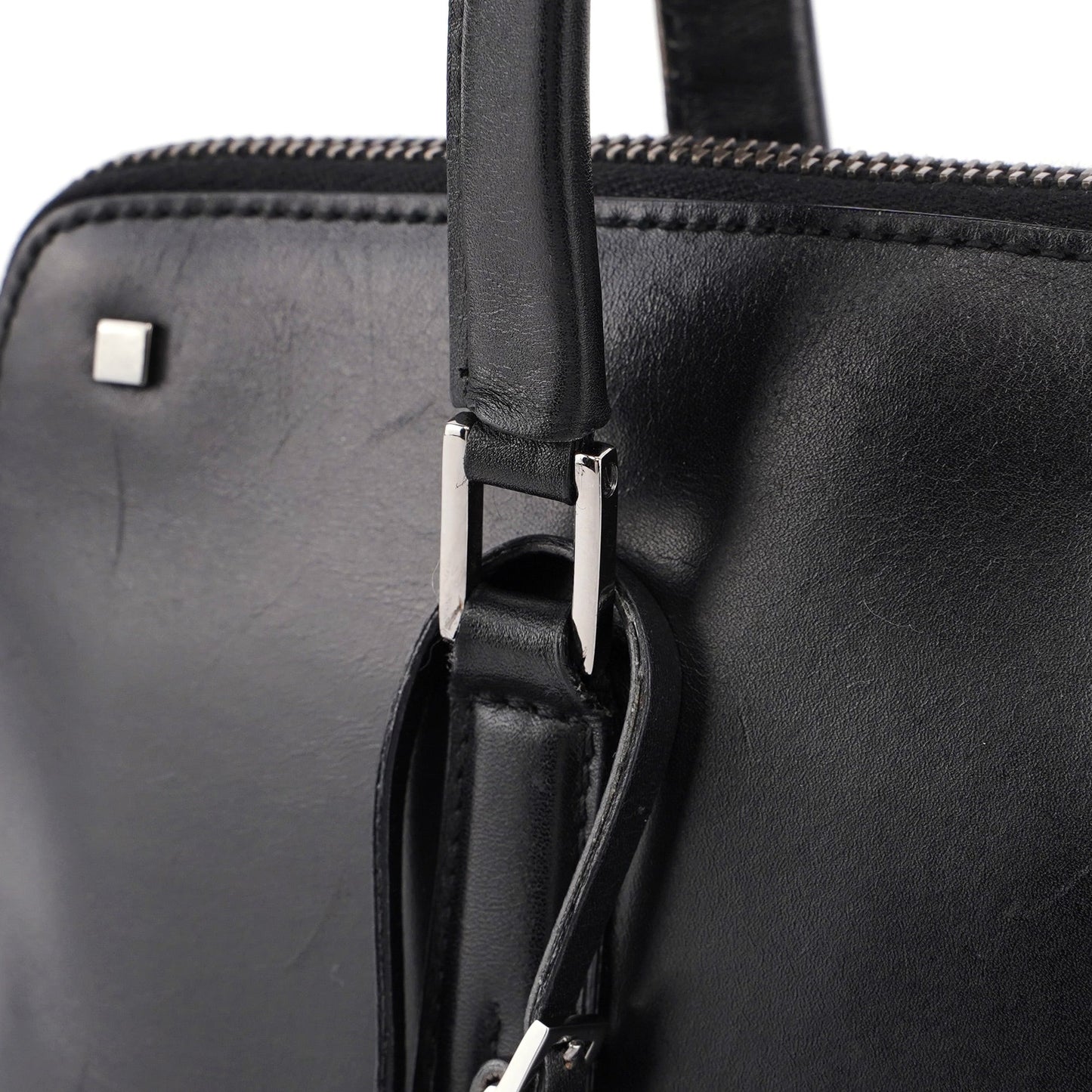 Black Calfskin Studs Tote