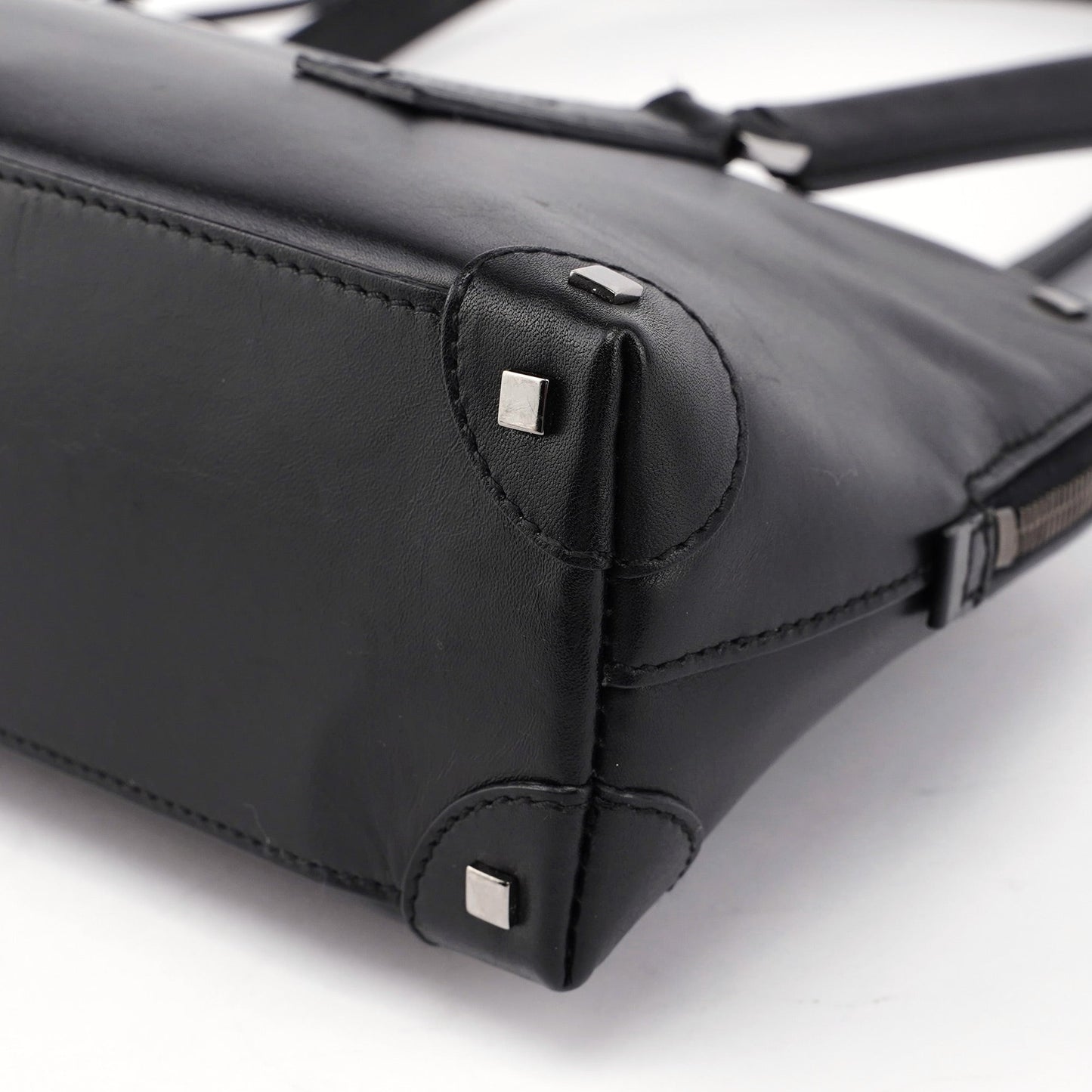 Black Calfskin Studs Tote