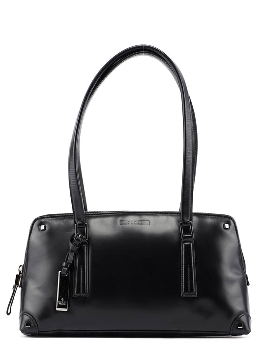 Black Calfskin Studs Tote