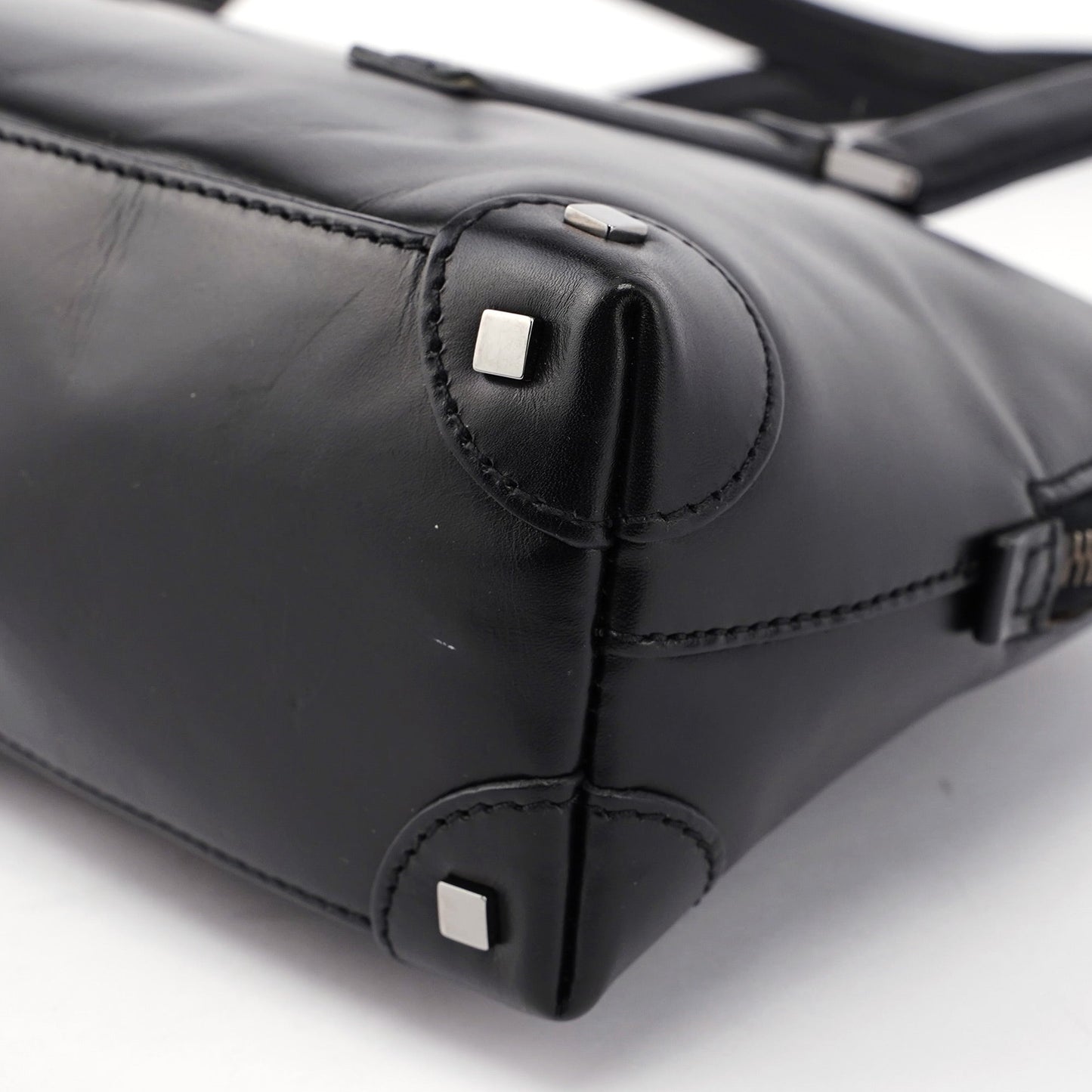 Black Calfskin Studs Tote