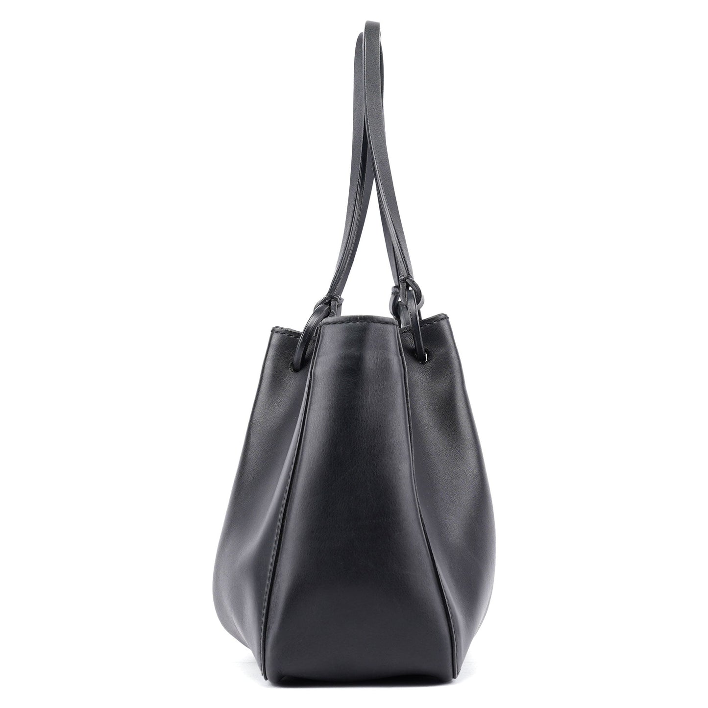 Black Calfskin Tote Bag