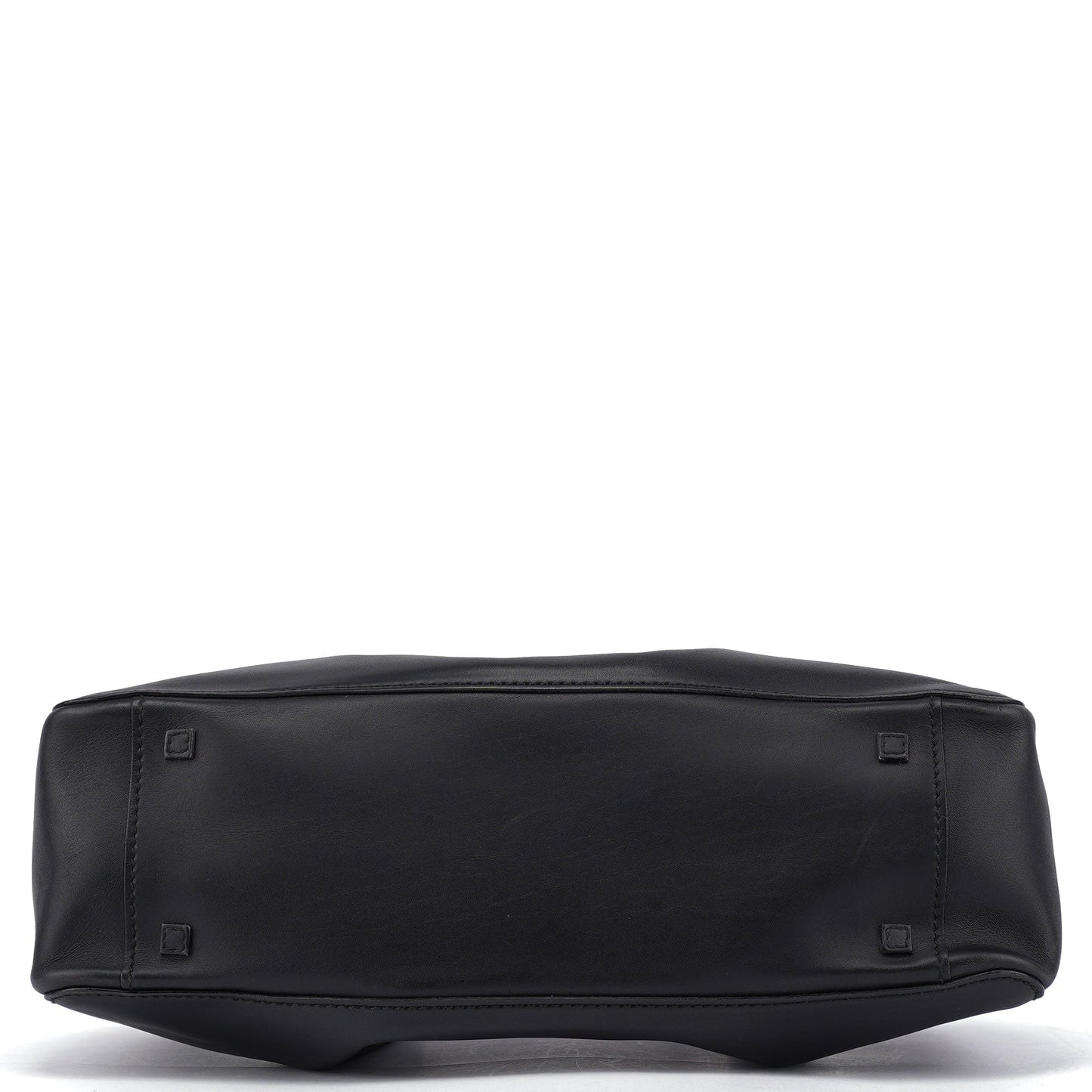 Black Calfskin Tote Bag