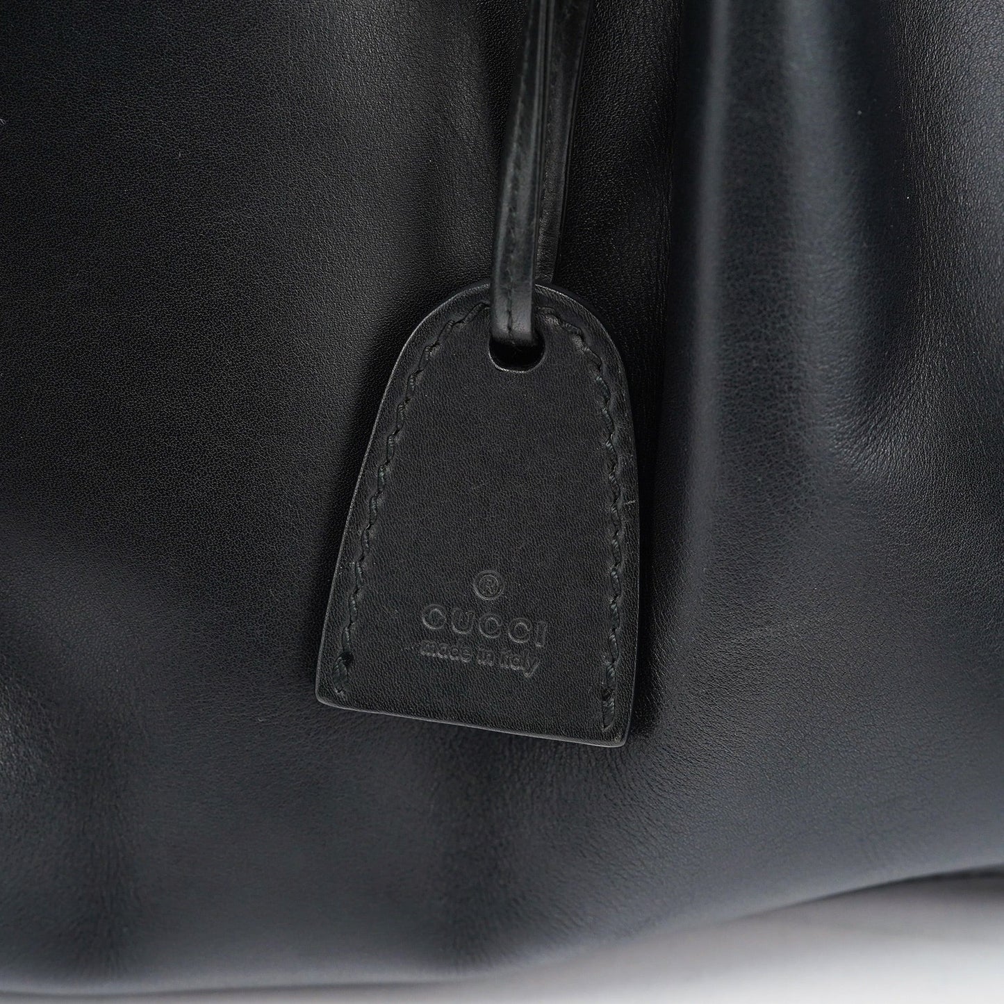 Black Calfskin Tote Bag