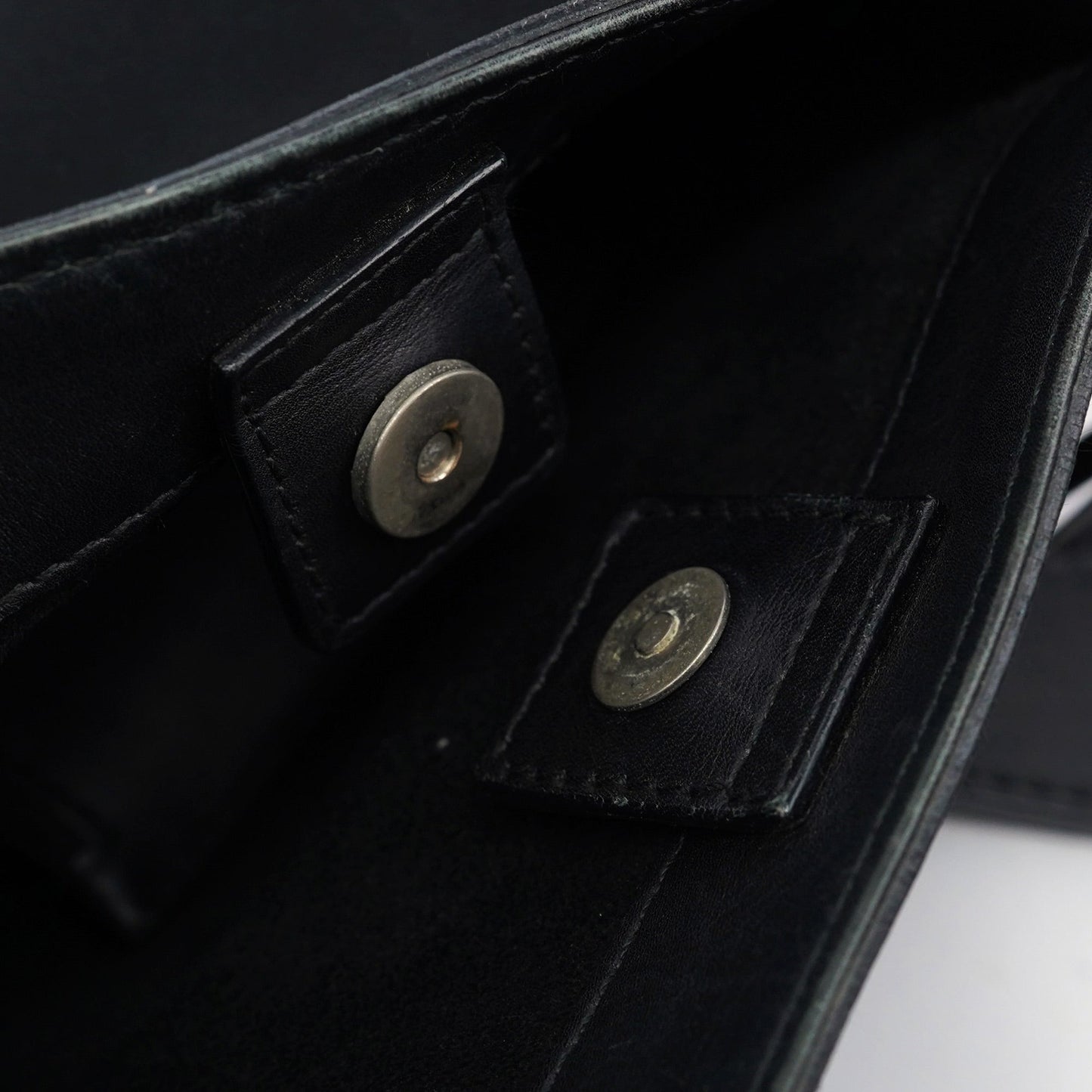 Black Calfskin Tote Bag