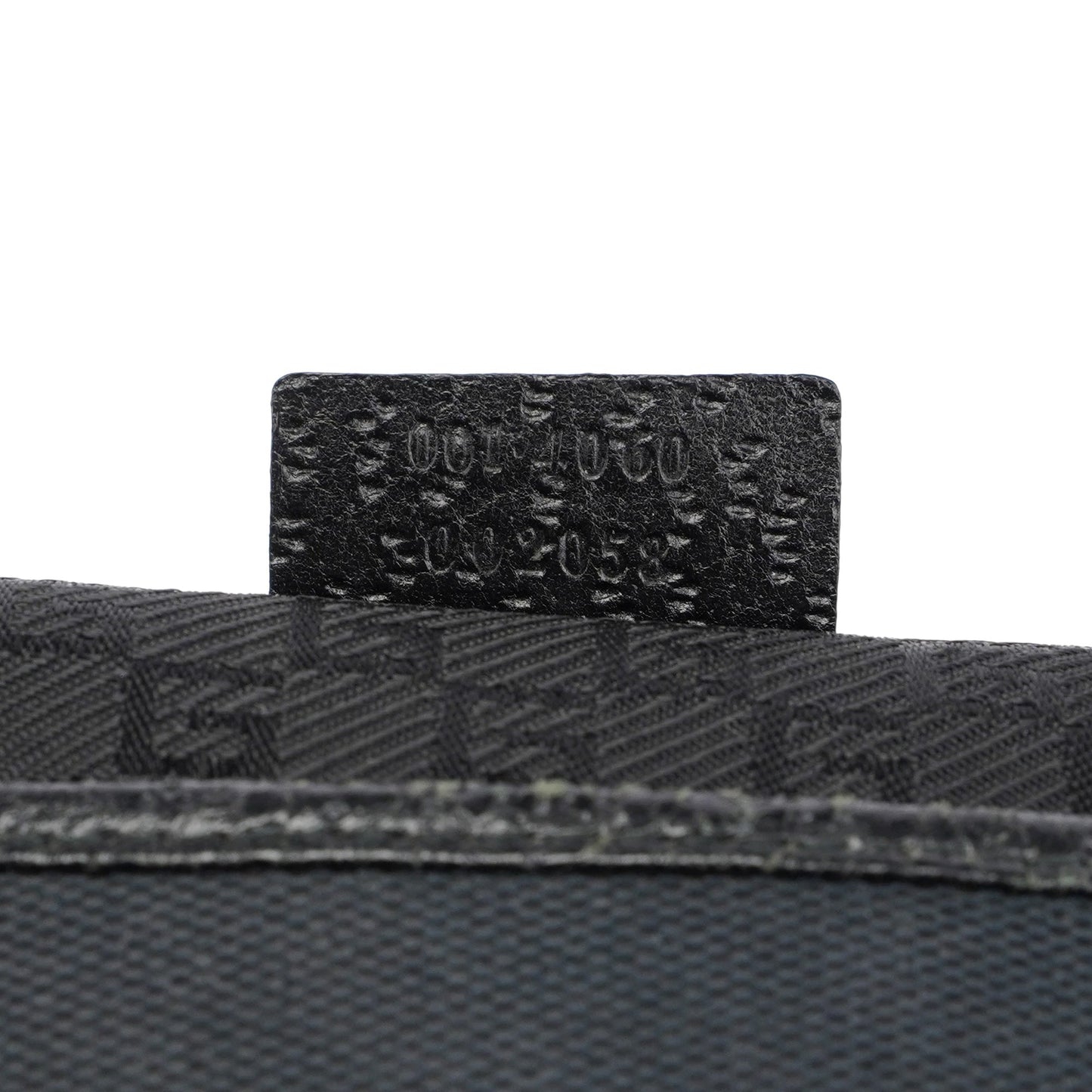 Black Canvas Bamboo Jackie Shoulder Bag