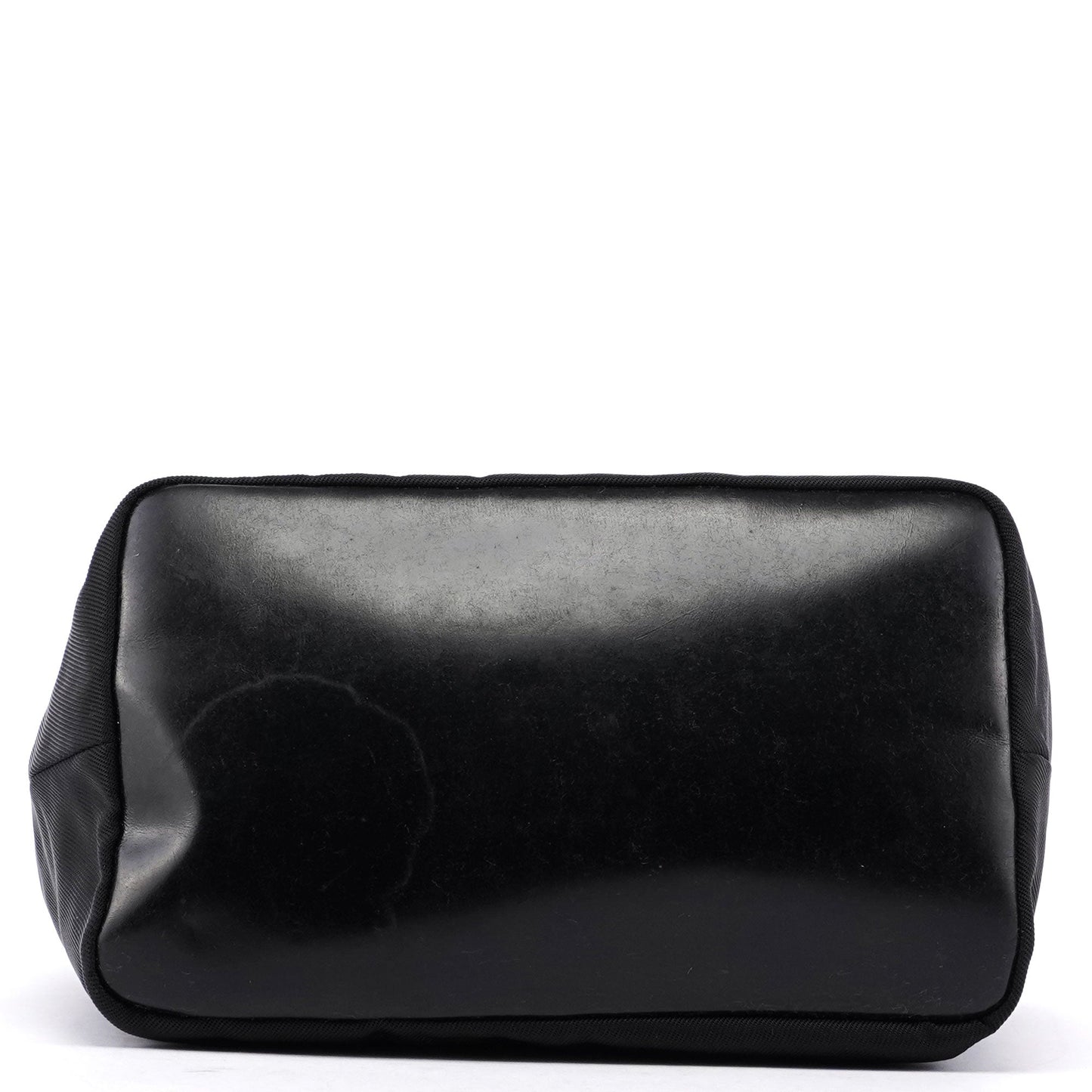 Black Canvas Bamboo Shoulder Bag