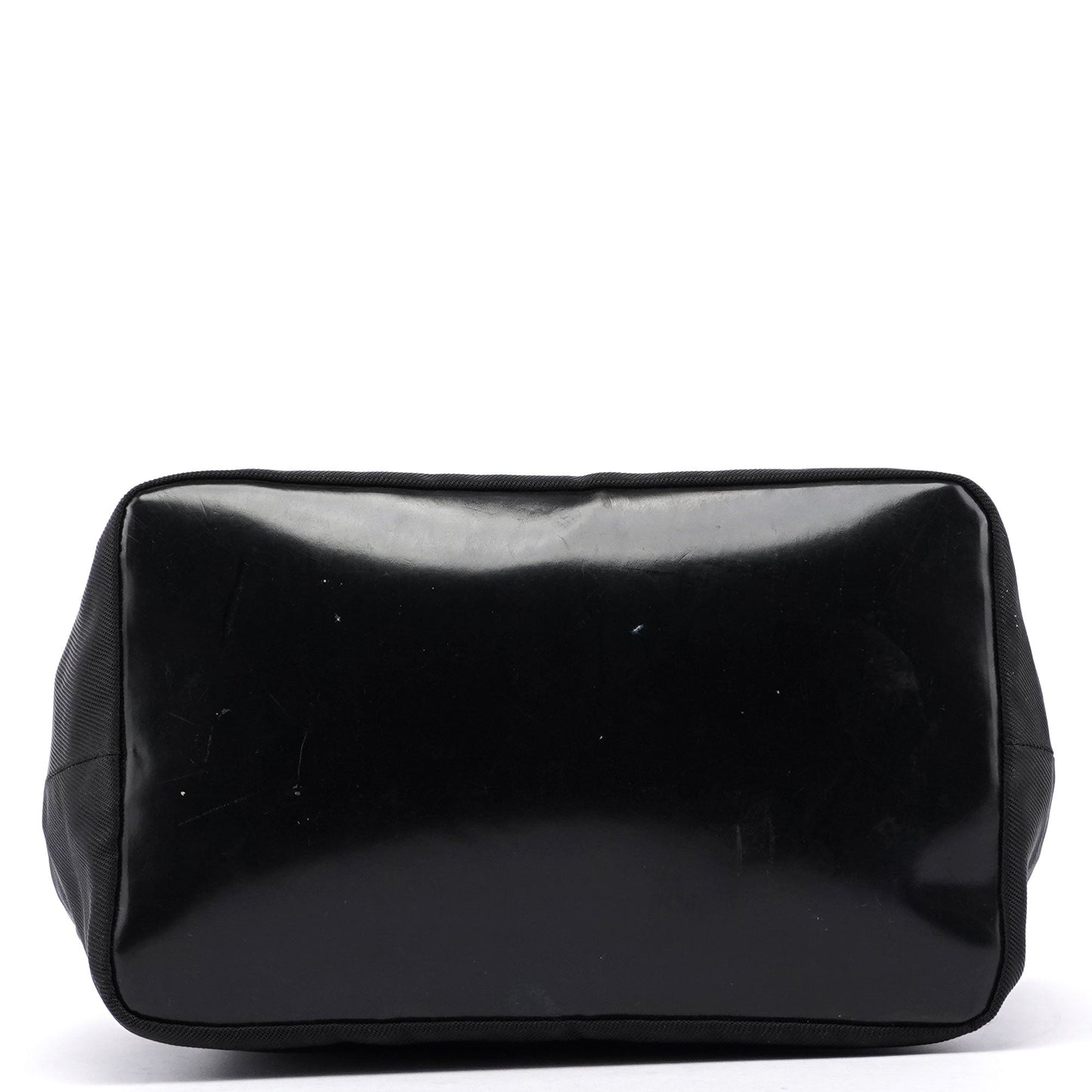 Black Canvas Bamboo Shoulder Bag