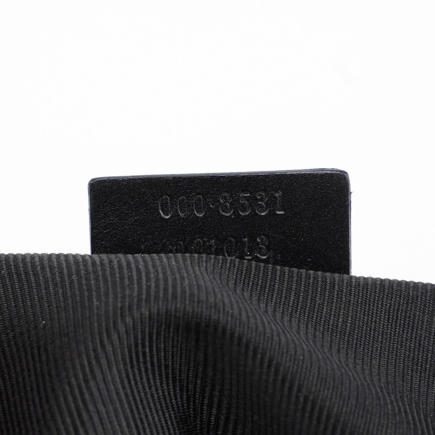 Black Canvas Bamboo Shoulder Bag