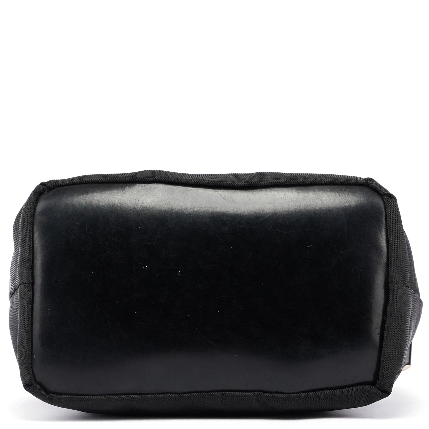 Black Canvas Bamboo Shoulder Bag