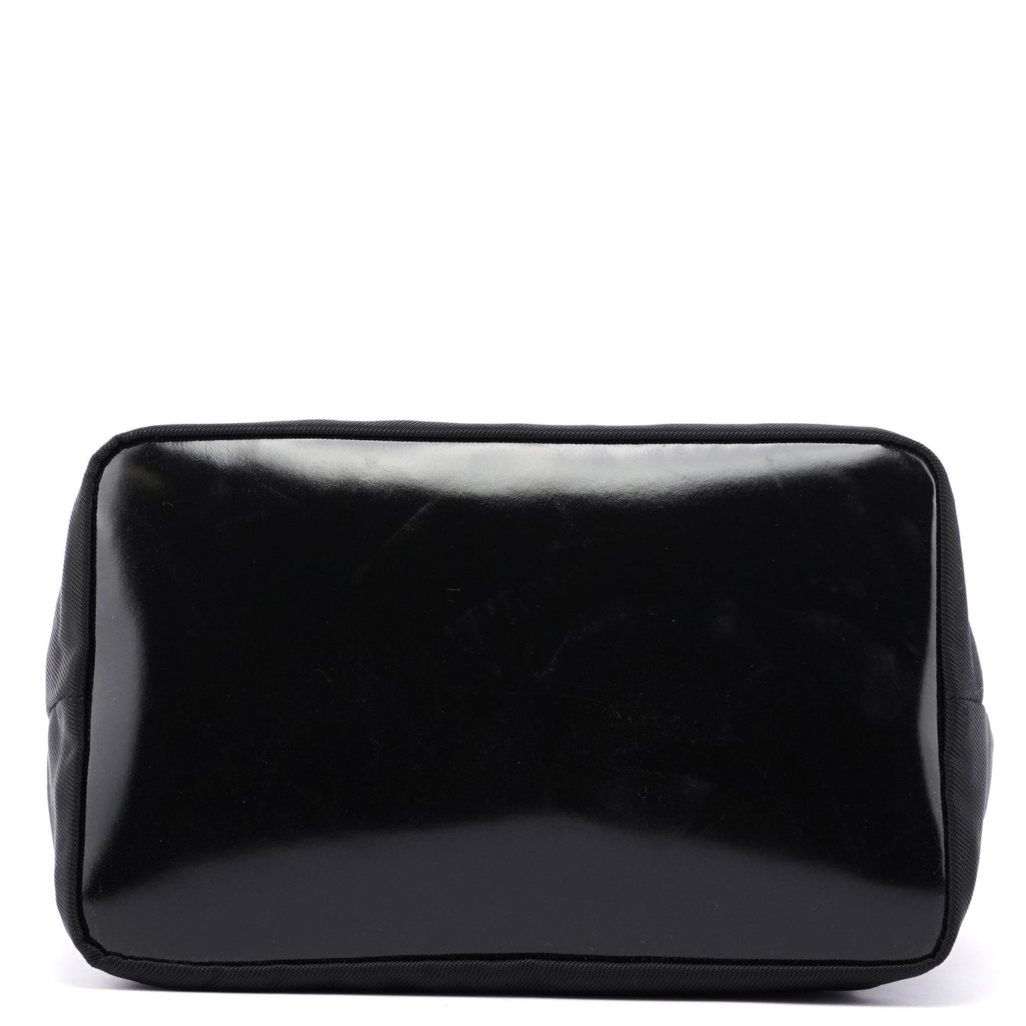 Black Canvas Bamboo Shoulder Bag