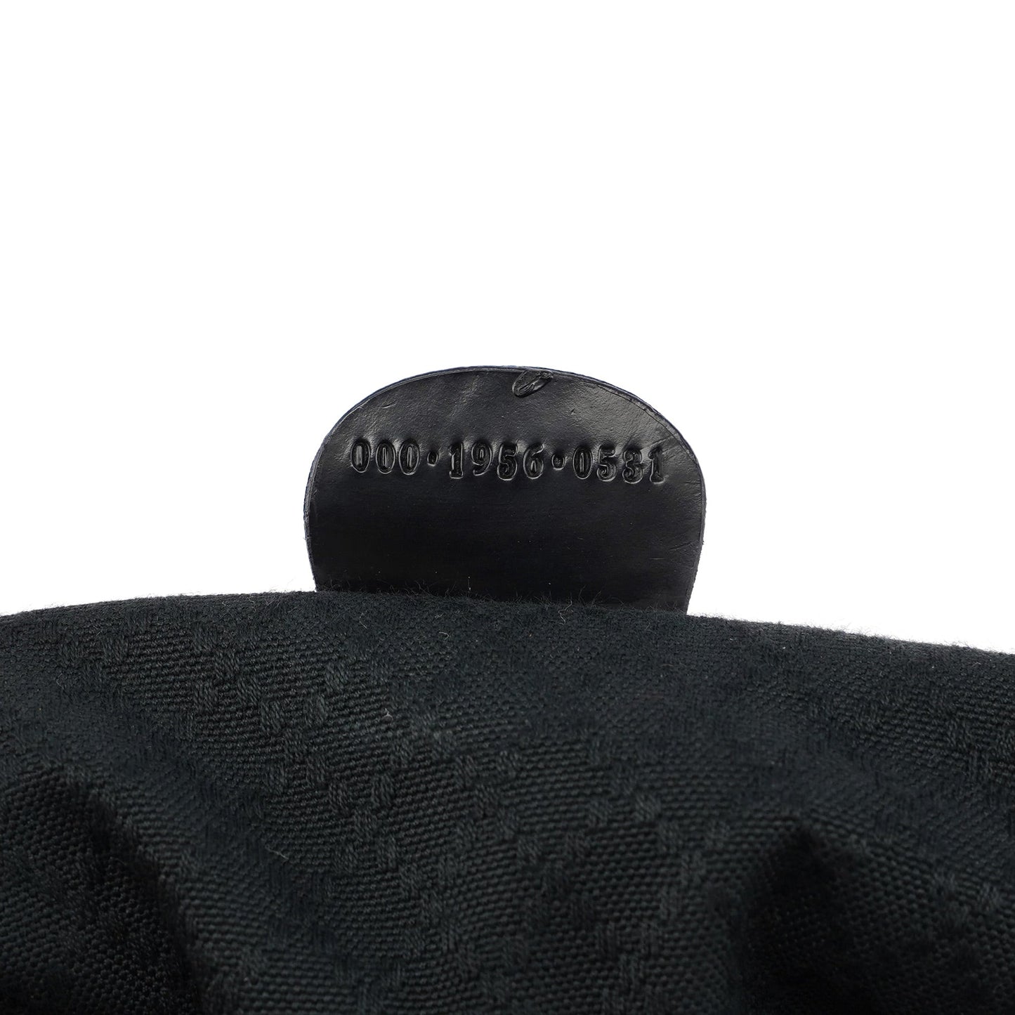 Black Canvas Bamboo Shoulder Bag