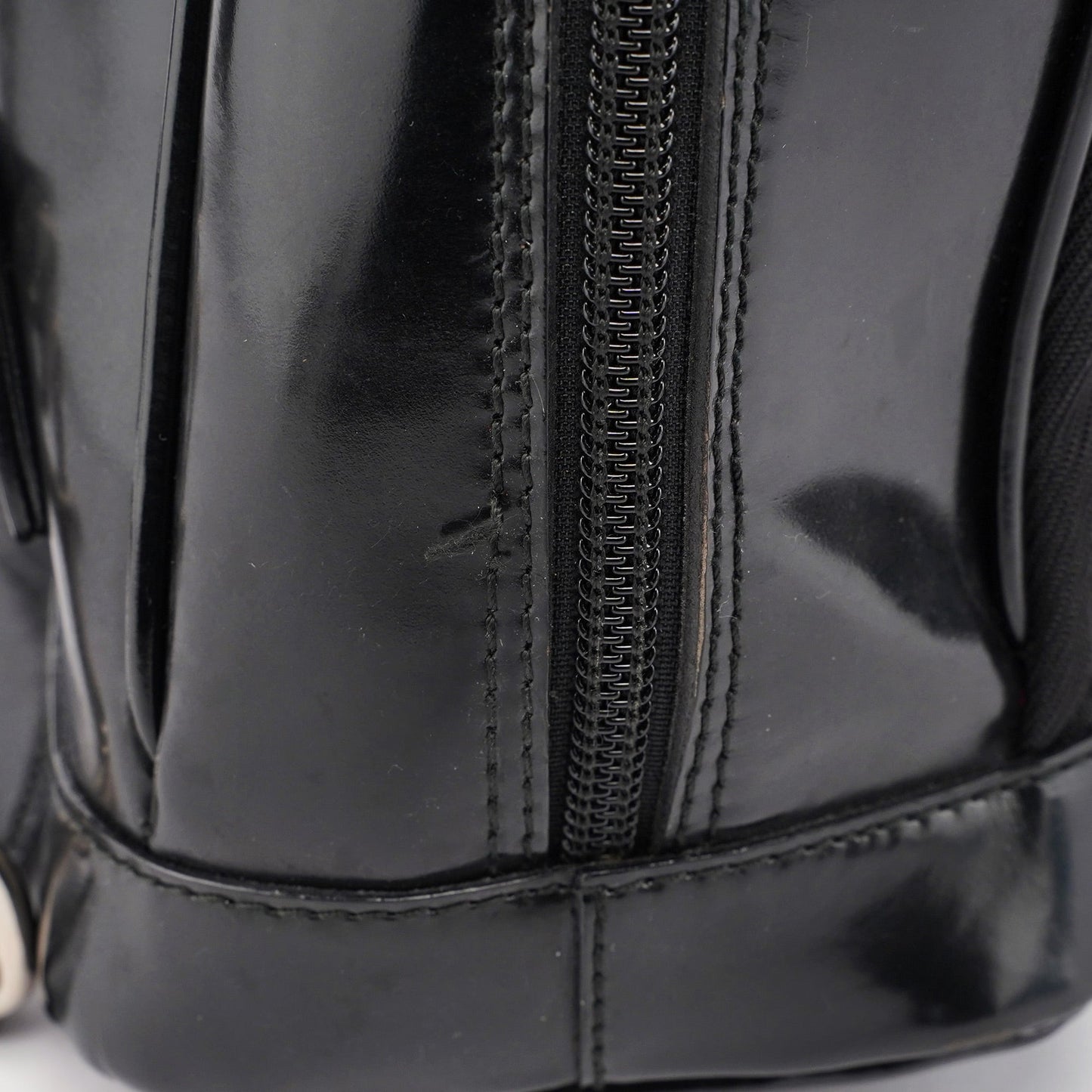 Black Canvas Bamboo Shoulder Bag