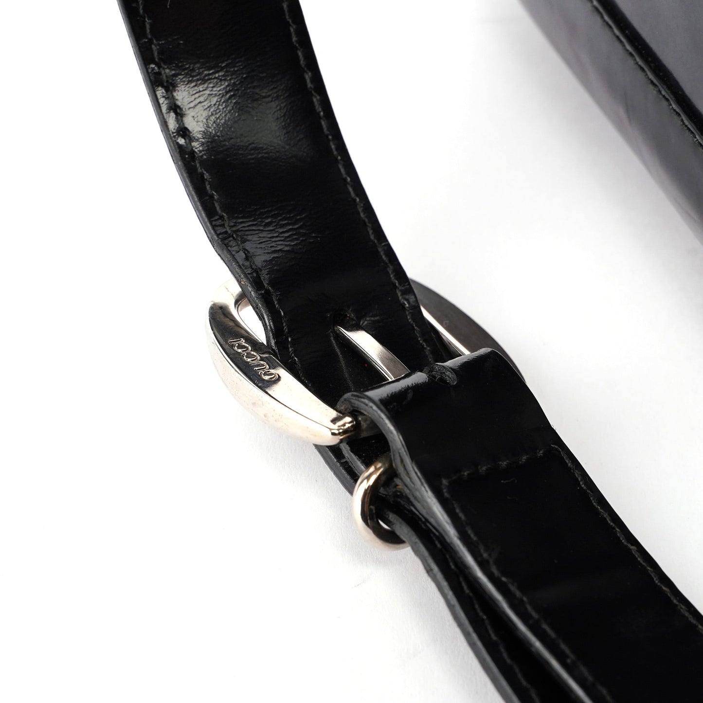 Black Canvas Bamboo Shoulder Bag