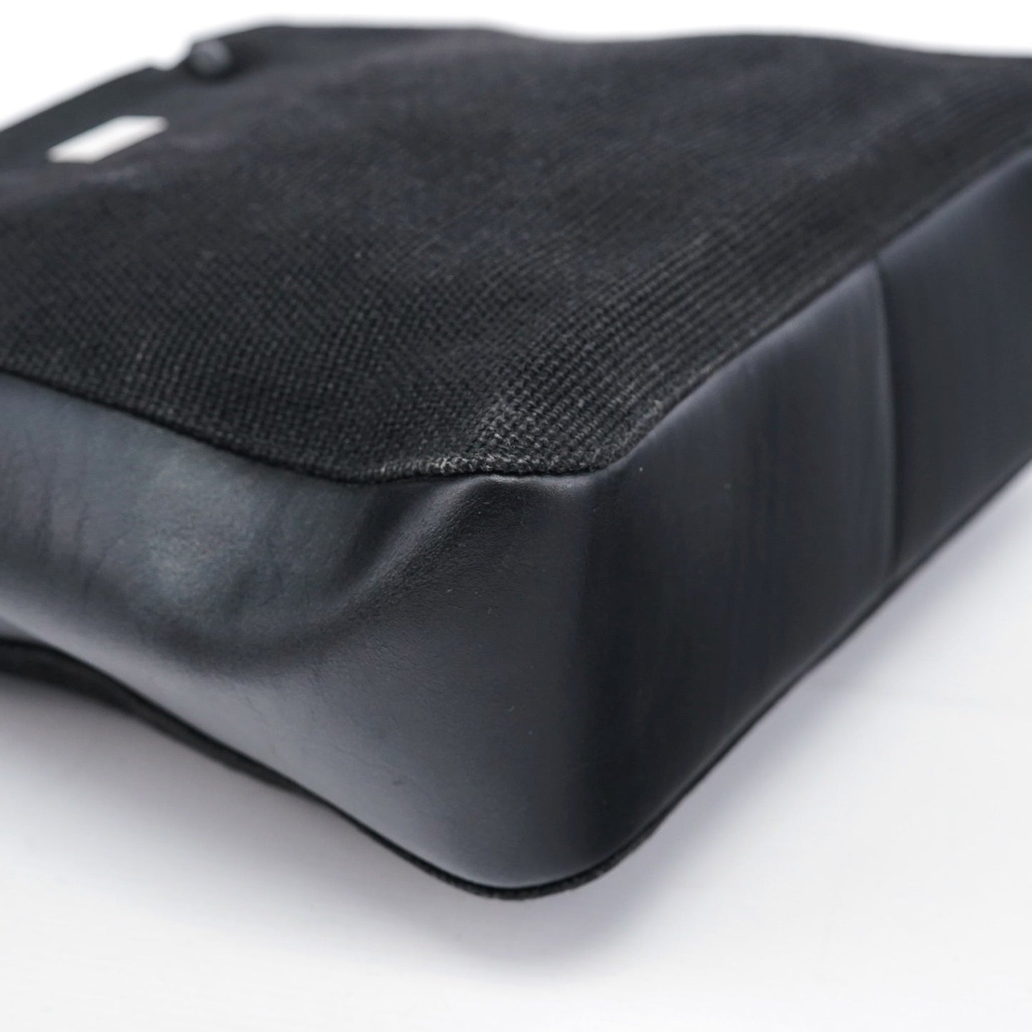 Black Canvas Bamboo Tote Bag