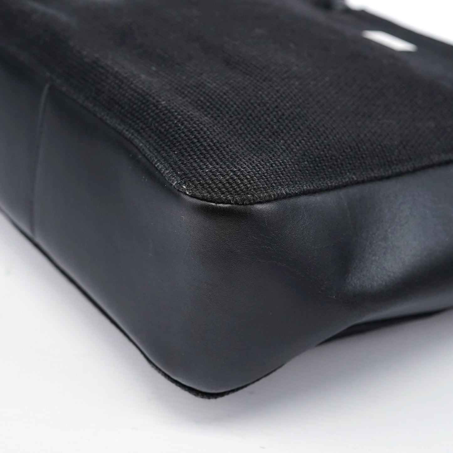 Black Canvas Bamboo Tote Bag