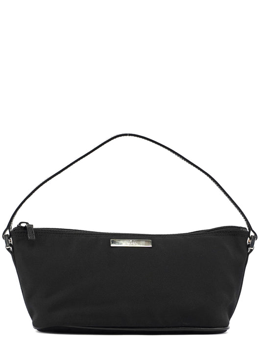 Black Canvas Boat Pochette