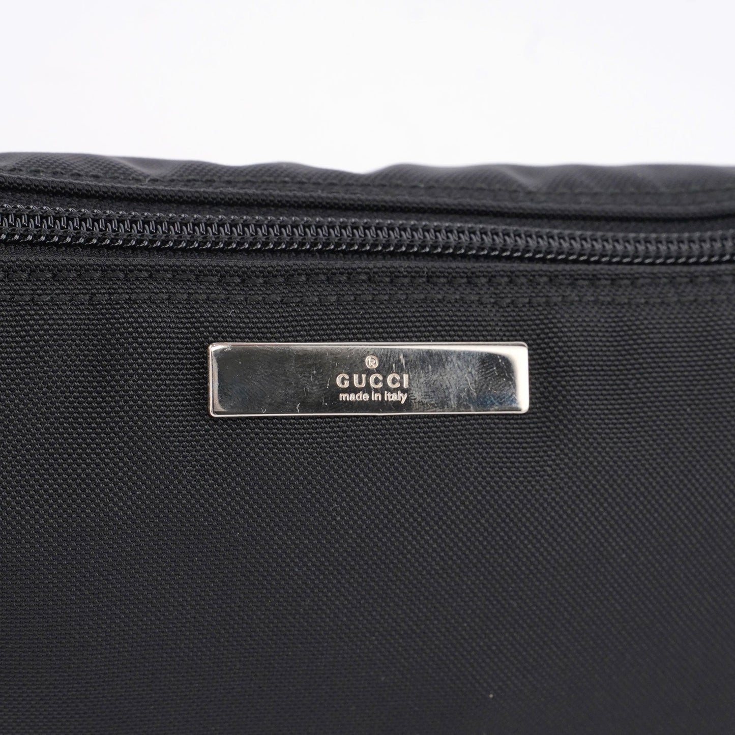 Black Canvas Boat Pochette