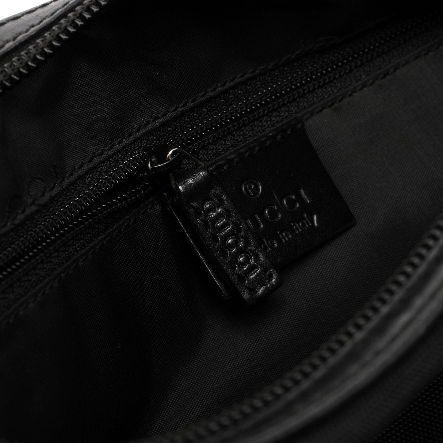 Black Canvas Chain Bag