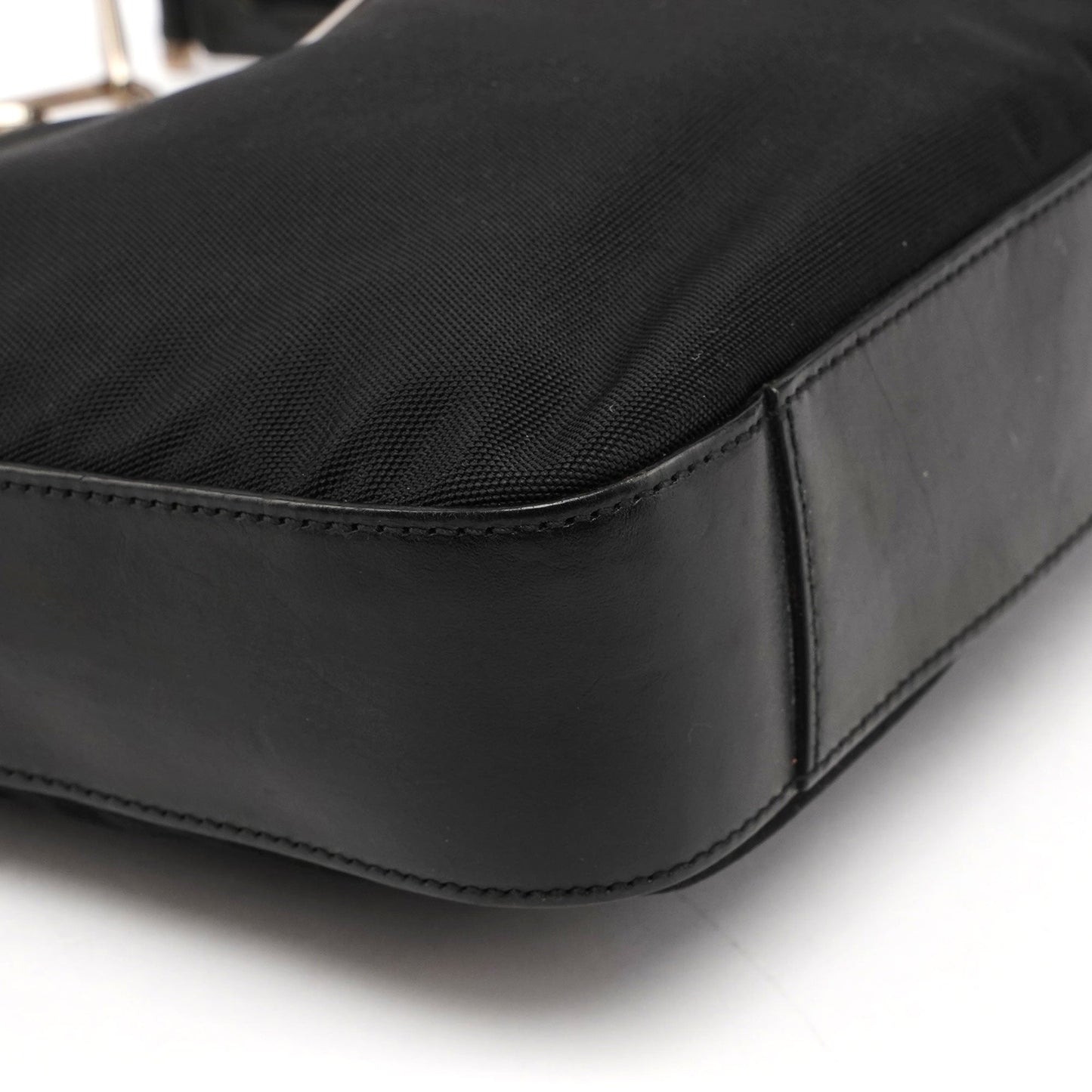 Black Canvas Chain Bag