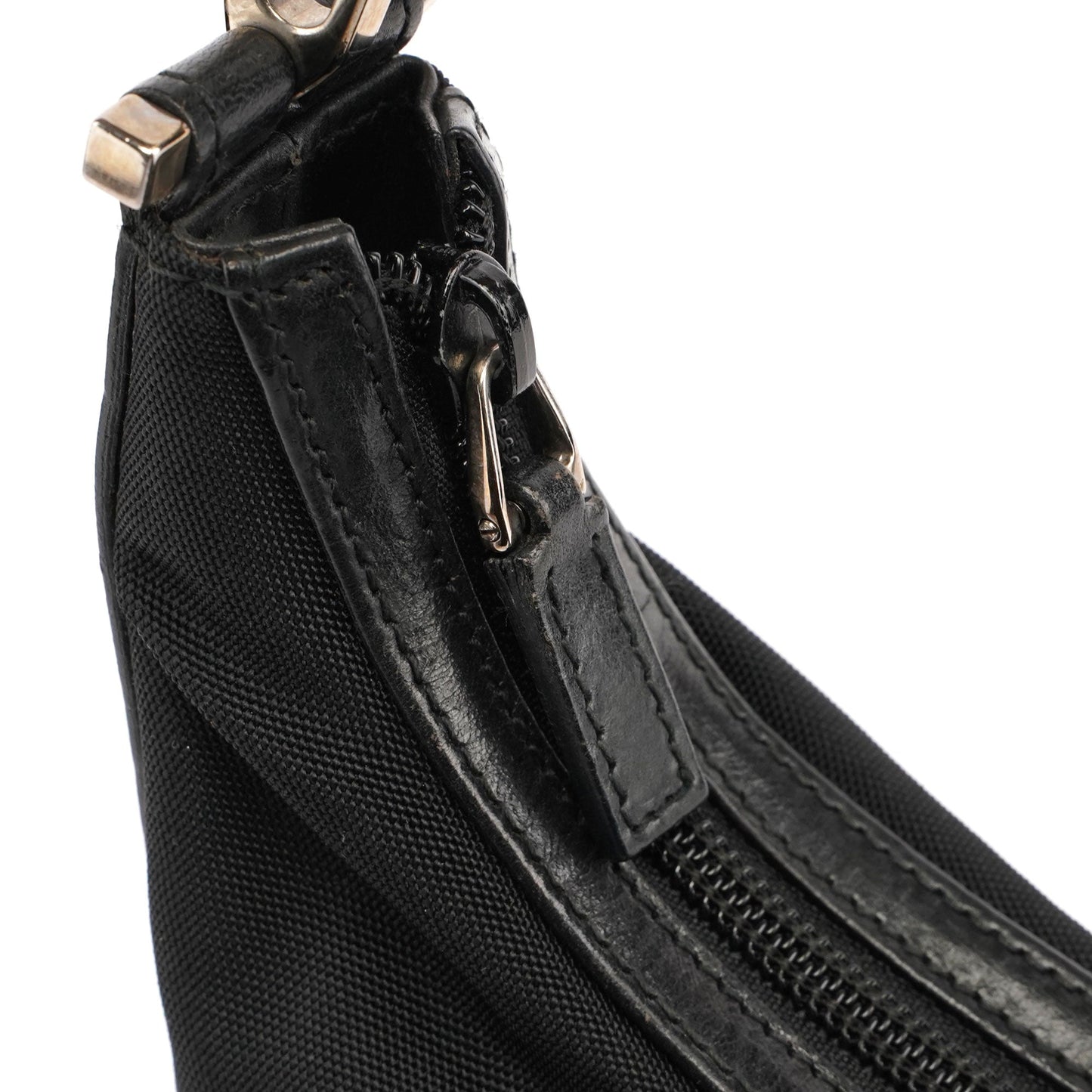 Black Canvas Chain Bag