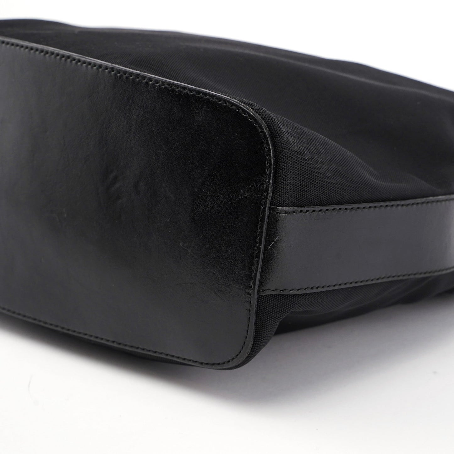 Black Canvas Chain Shoulder Bag