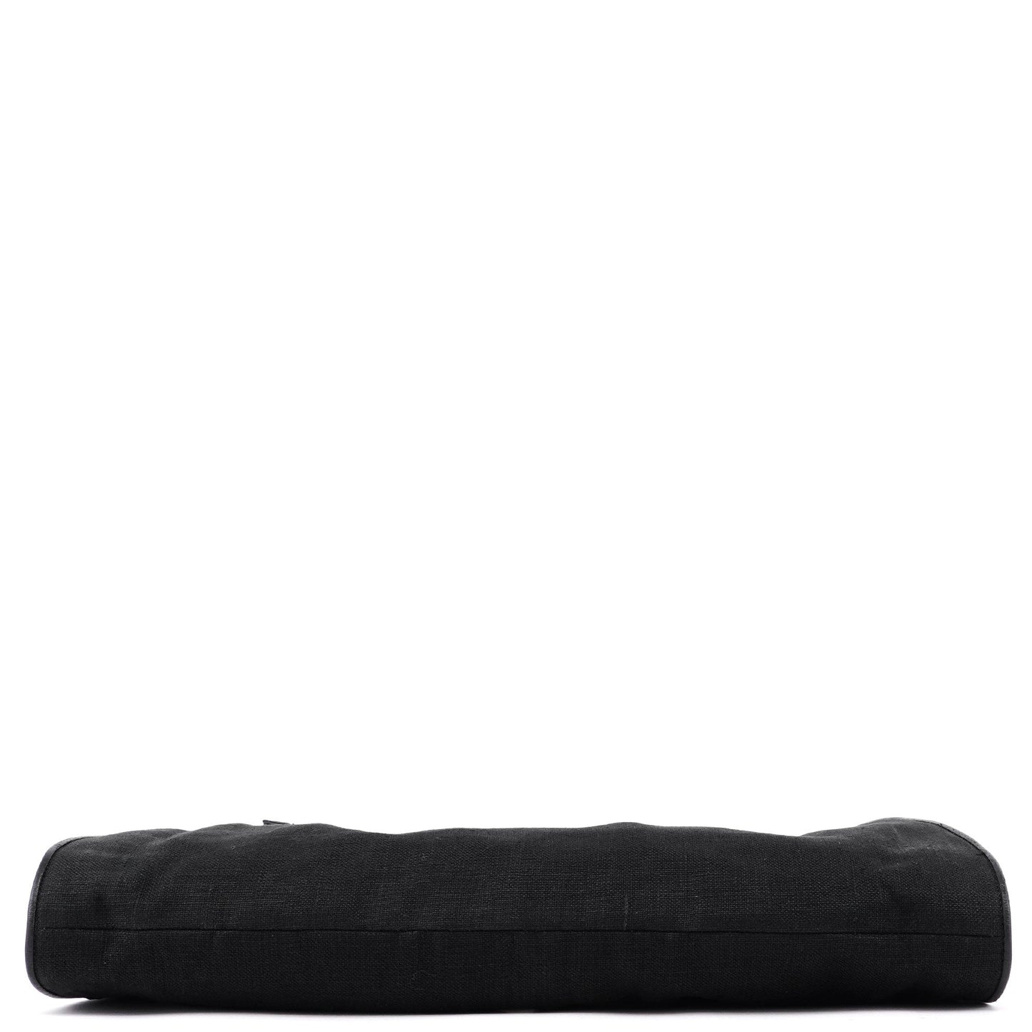 Black Canvas Dual Handle Shoulder Bag