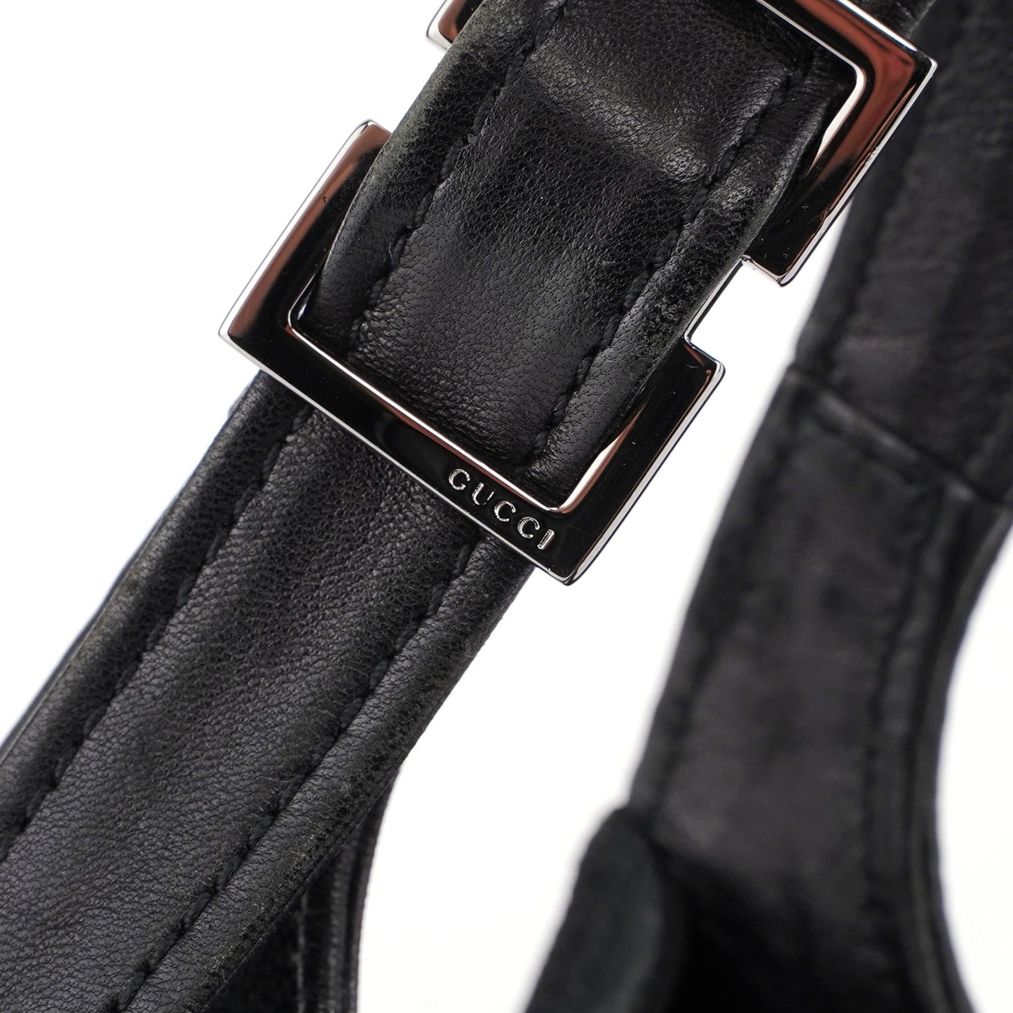 Black Canvas Dual Handle Shoulder Bag