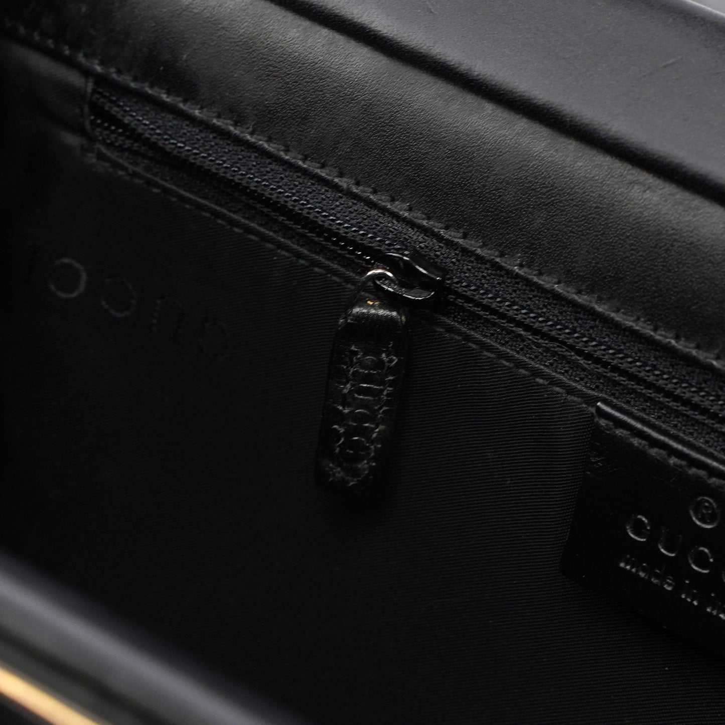 Black Canvas Gold Tote