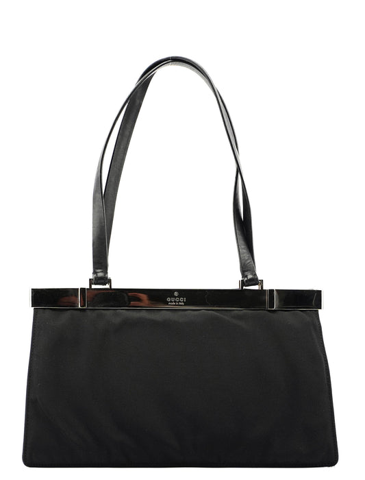 Black Canvas Gold Tote