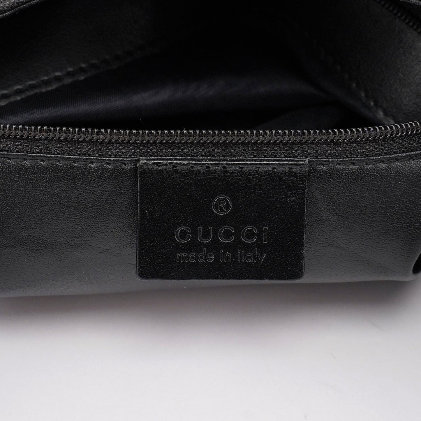 Black Canvas Hobo Shoulder Bag