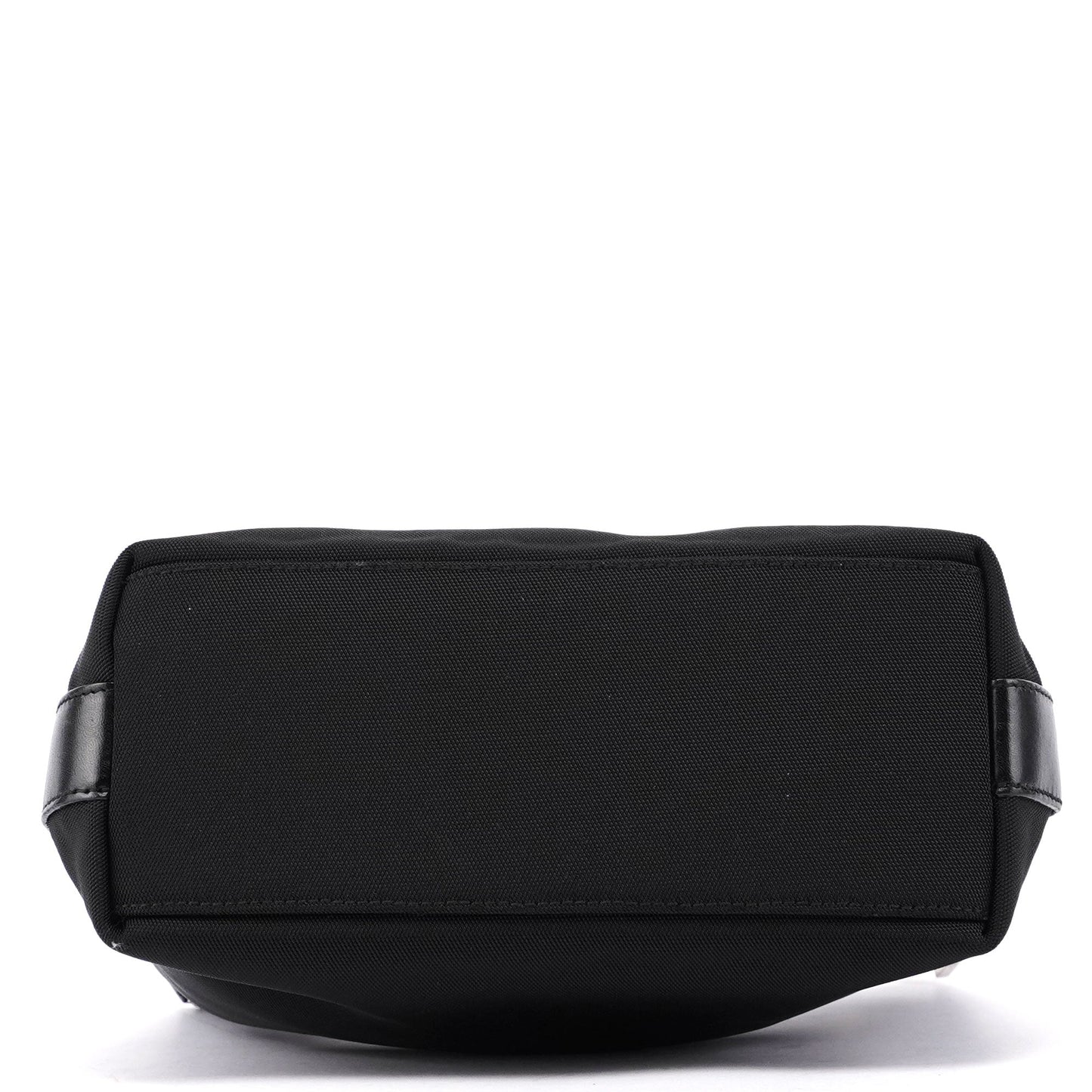 Black Canvas Hobo Shoulder Bag