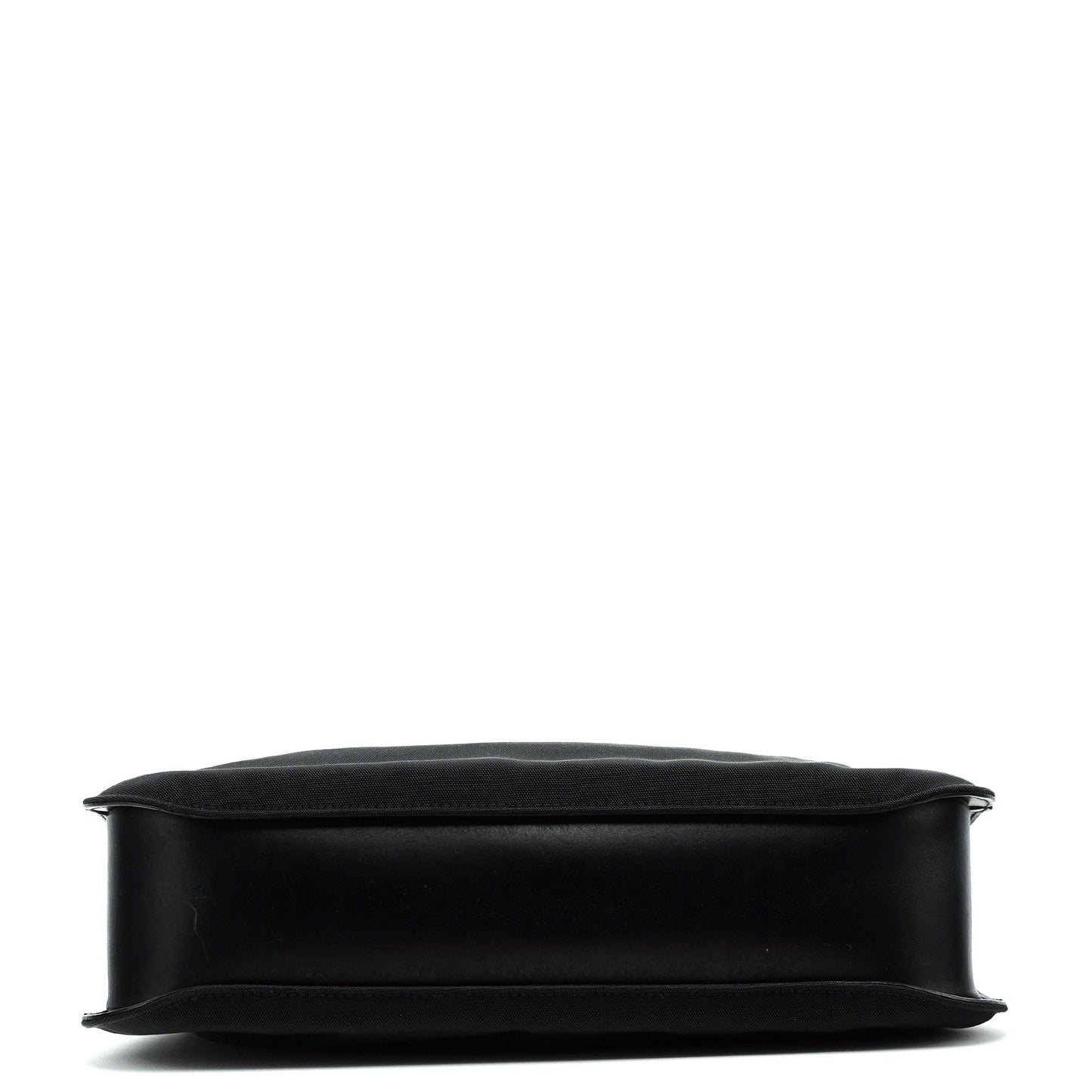 Black Canvas Hobo Shoulder Bag