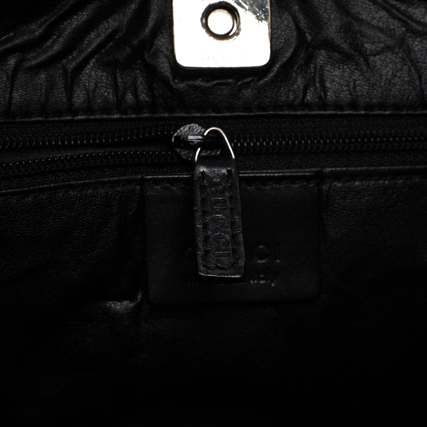 Black Canvas Hobo Shoulder Bag